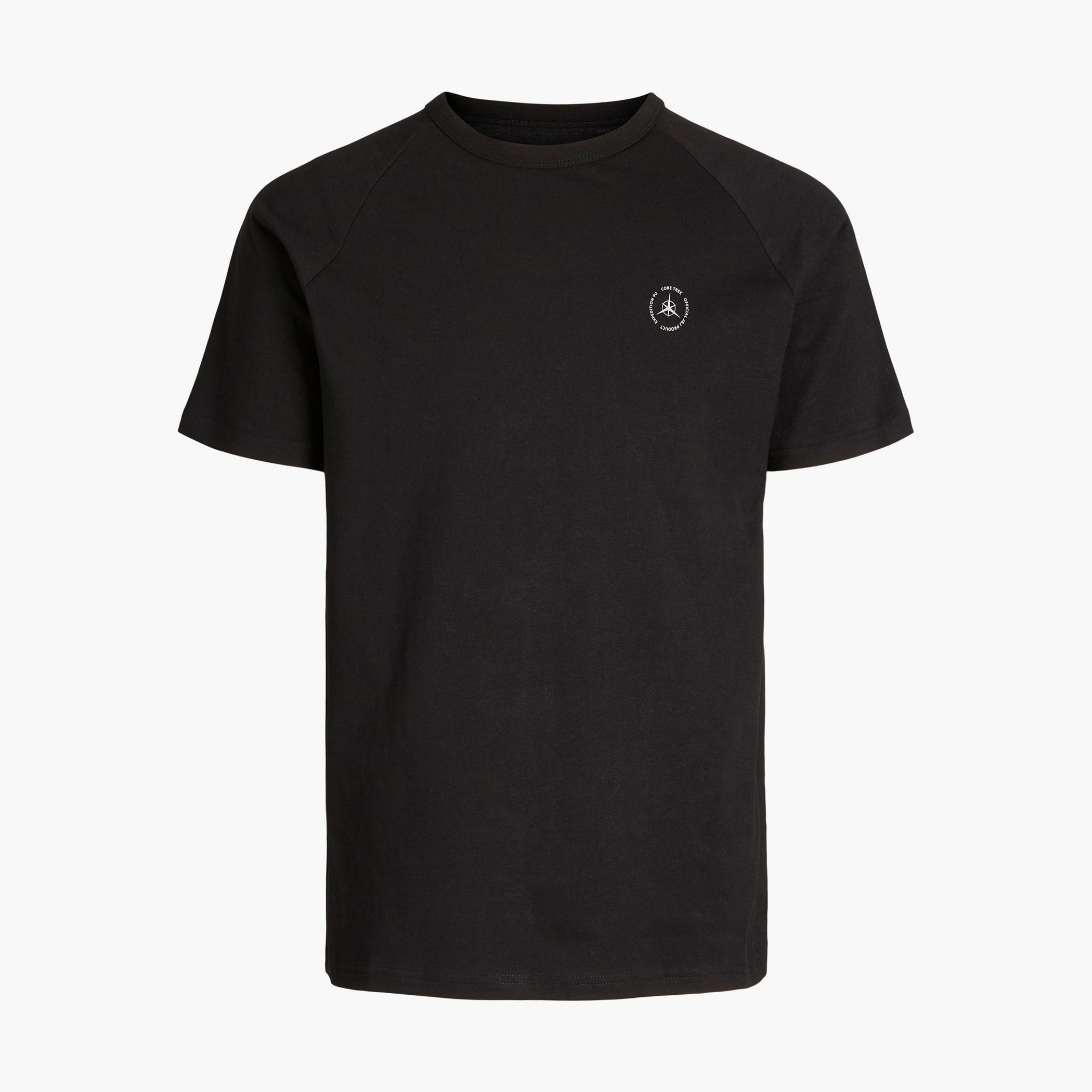 تي شيرت رجالي من جاك آند جونز بأكمام قصيرة و ياقة مستديرة سادة مع لون بيج-men-clothing-tshirtsandpolos-tshirts-image-2
