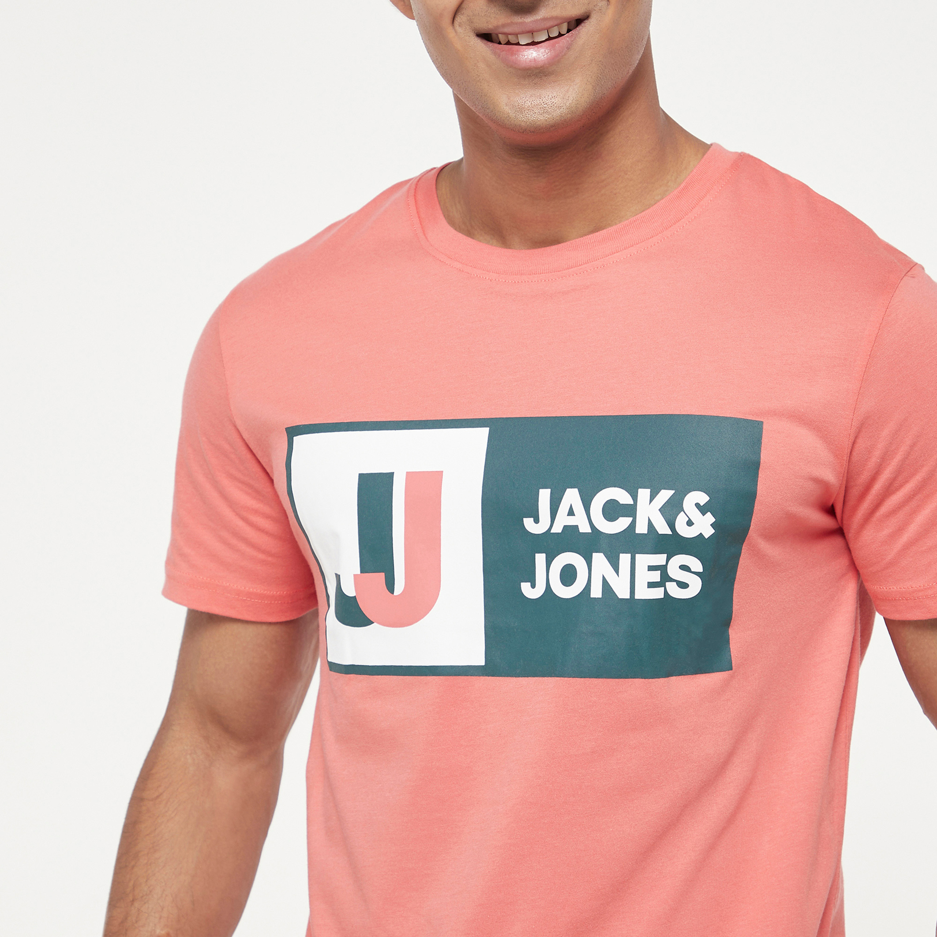 Jack & Jones Printed Crew Neck Short Sleeves T-Shirt-men-clothing-tshirtsandpolos-tshirts-image-4