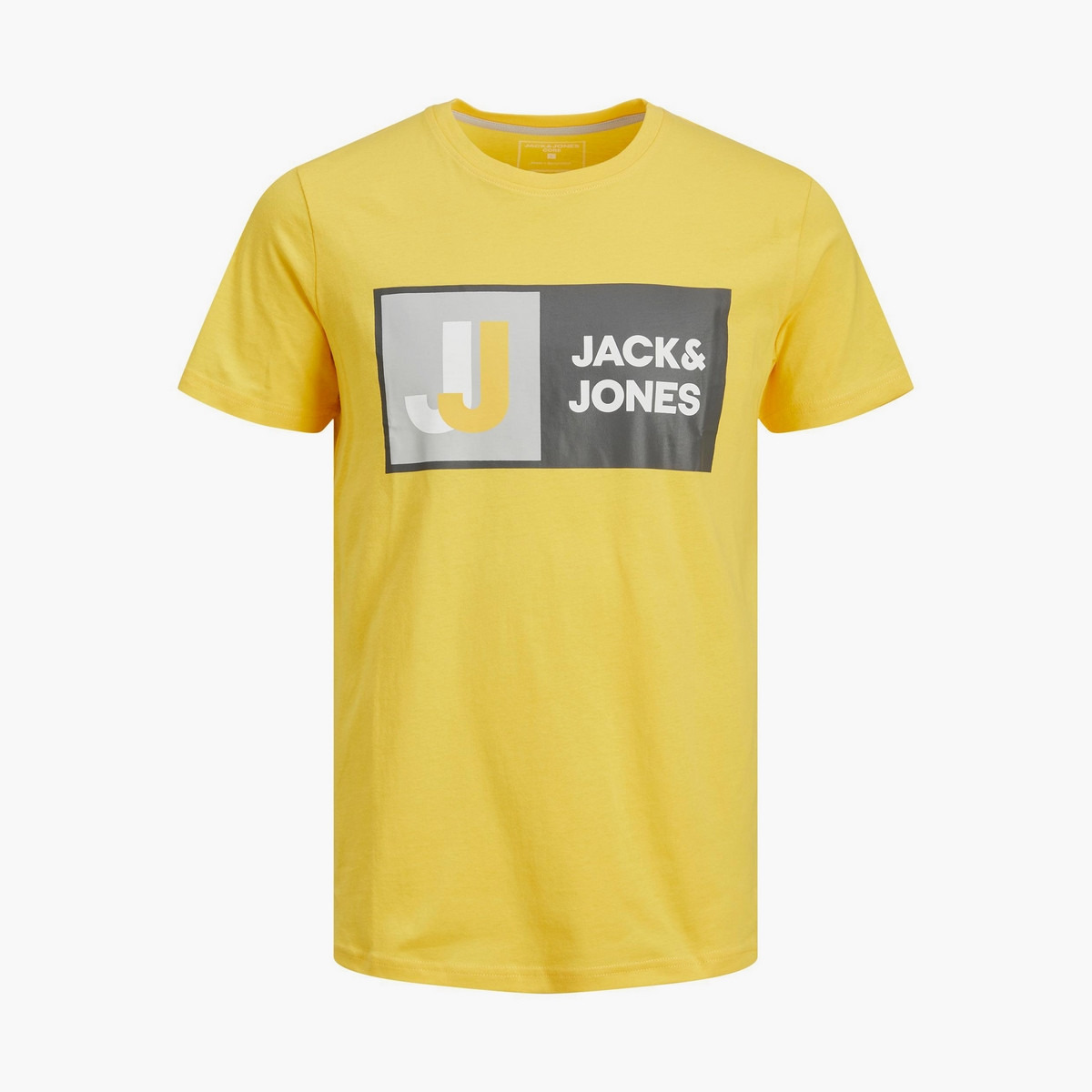 تي شيرت رجالي من جاك آند جونز بأكمام قصيرة و ياقة مستديرة و مطبوع مع لون ازرق-men-clothing-tshirtsandpolos-tshirts-image-2