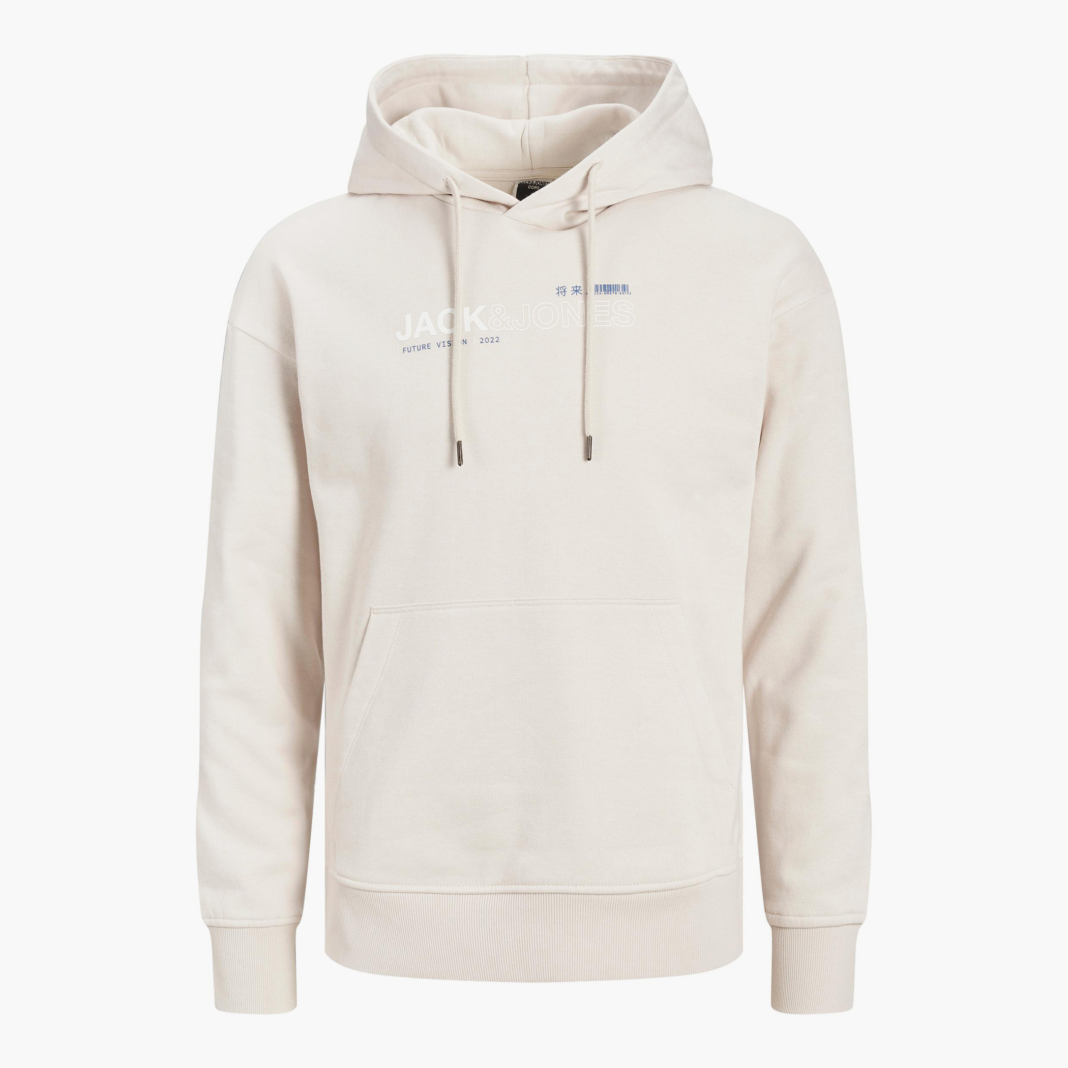 هودي جاك آند جونز بجيب كانغارو مطبوع بلون اسود للرجال-men-winterwear-hoodiesandsweatshirts-image-4