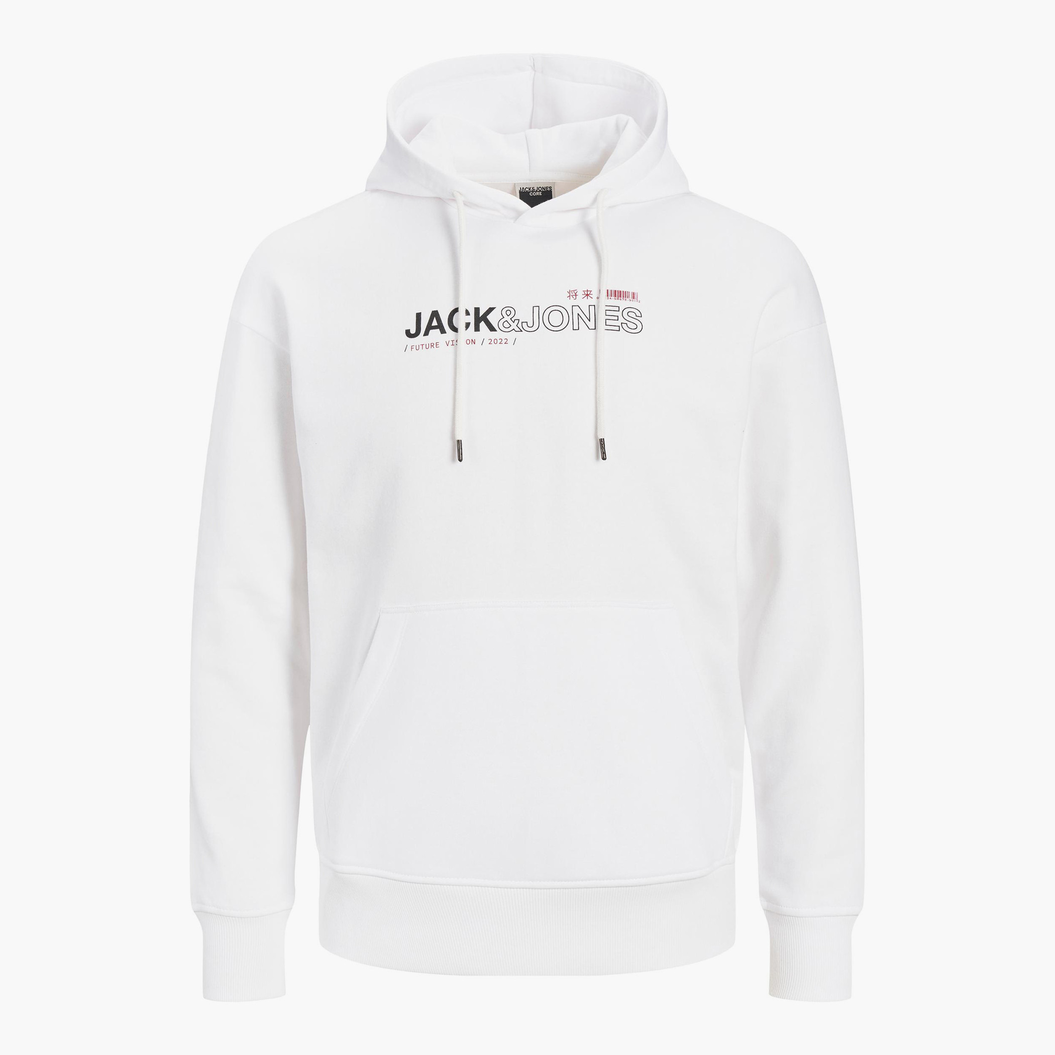 هودي جاك آند جونز بجيب كانغارو مطبوع بلون اسود للرجال-men-winterwear-hoodiesandsweatshirts-image-9