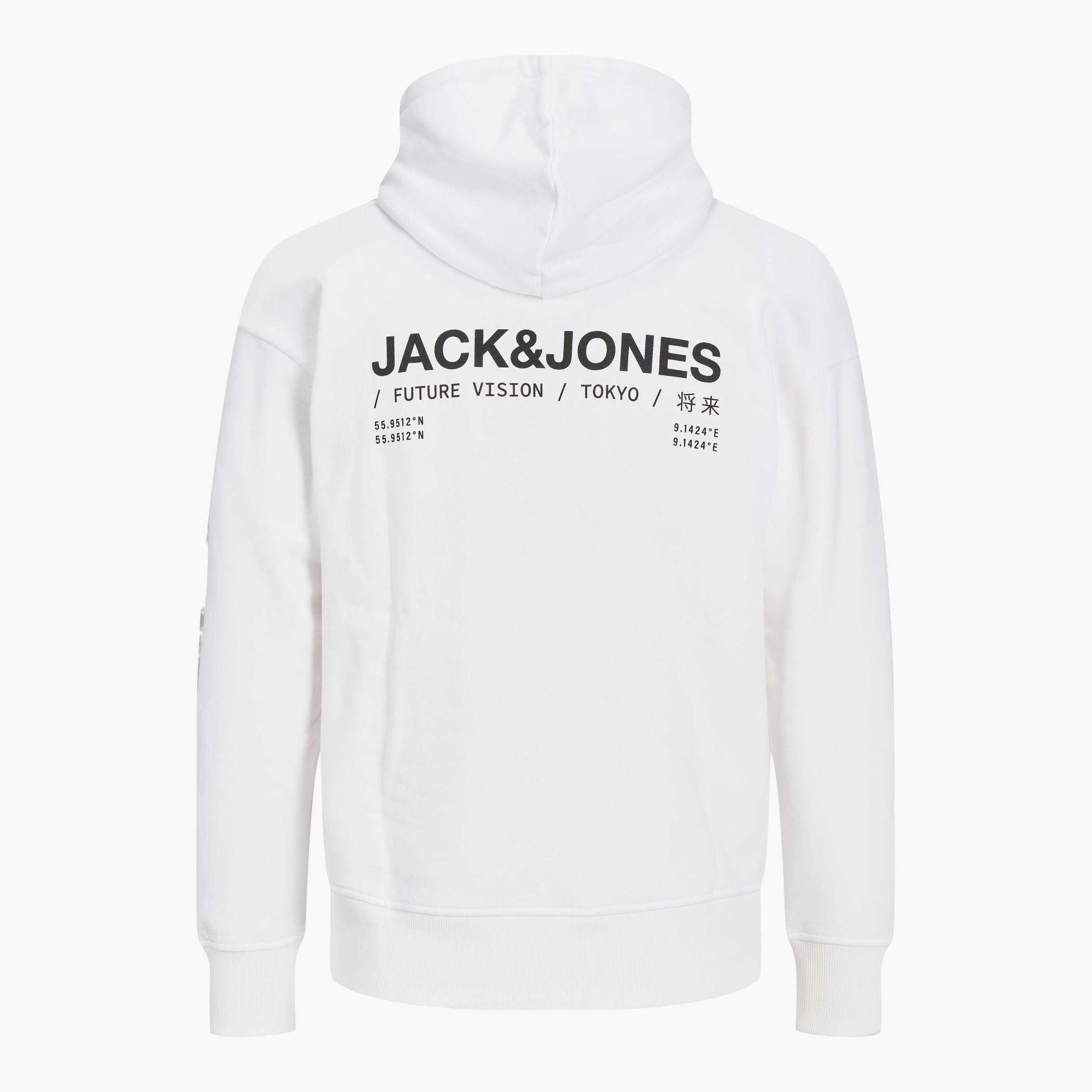 هودي جاك آند جونز بجيب كانغارو مطبوع بلون اسود للرجال-men-winterwear-hoodiesandsweatshirts-image-10