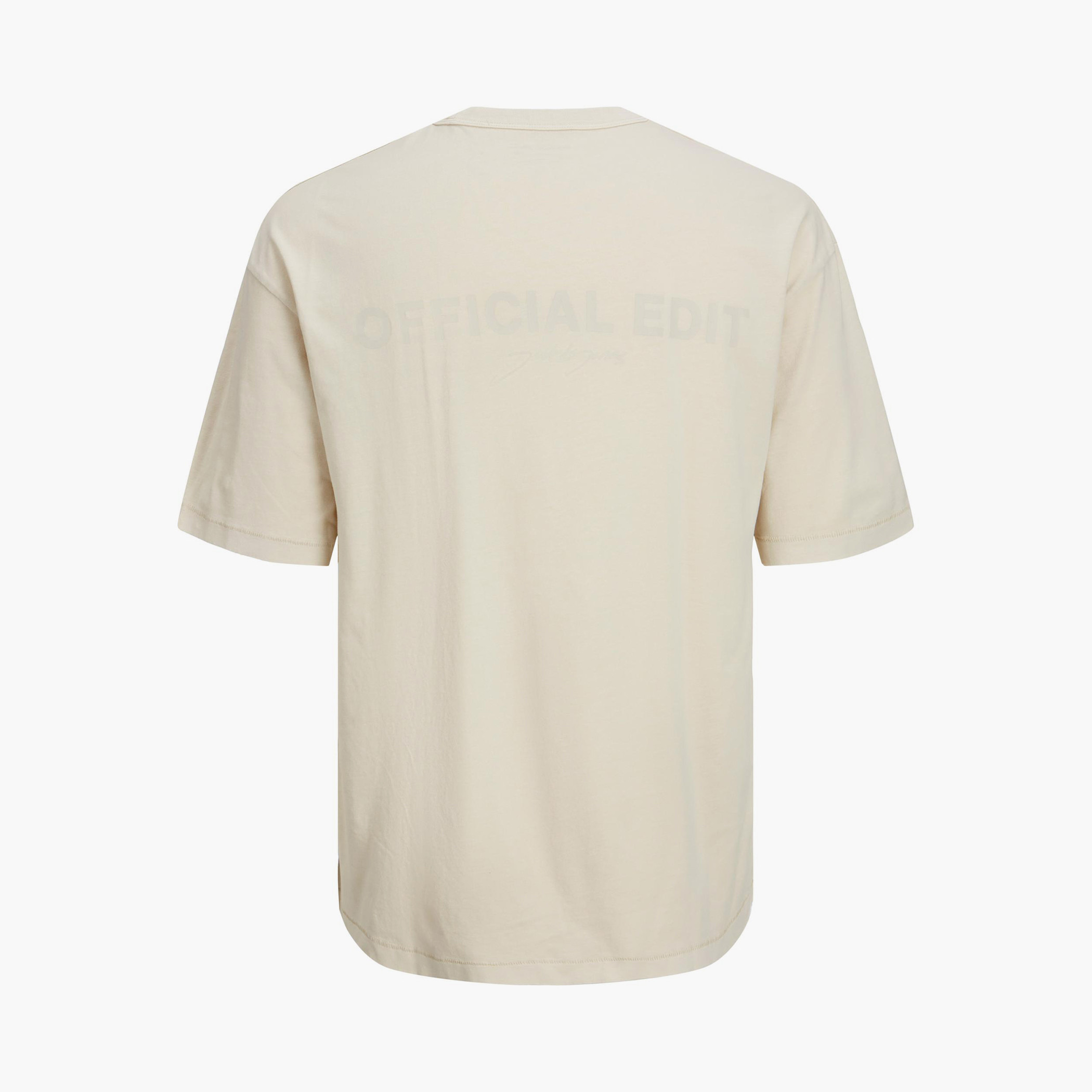 تي شيرت رجالي من جاك آند جونز بأكمام قصيرة و ياقة مستديرة سادة مع لون بني-men-clothing-tshirtsandpolos-tshirts-image-5