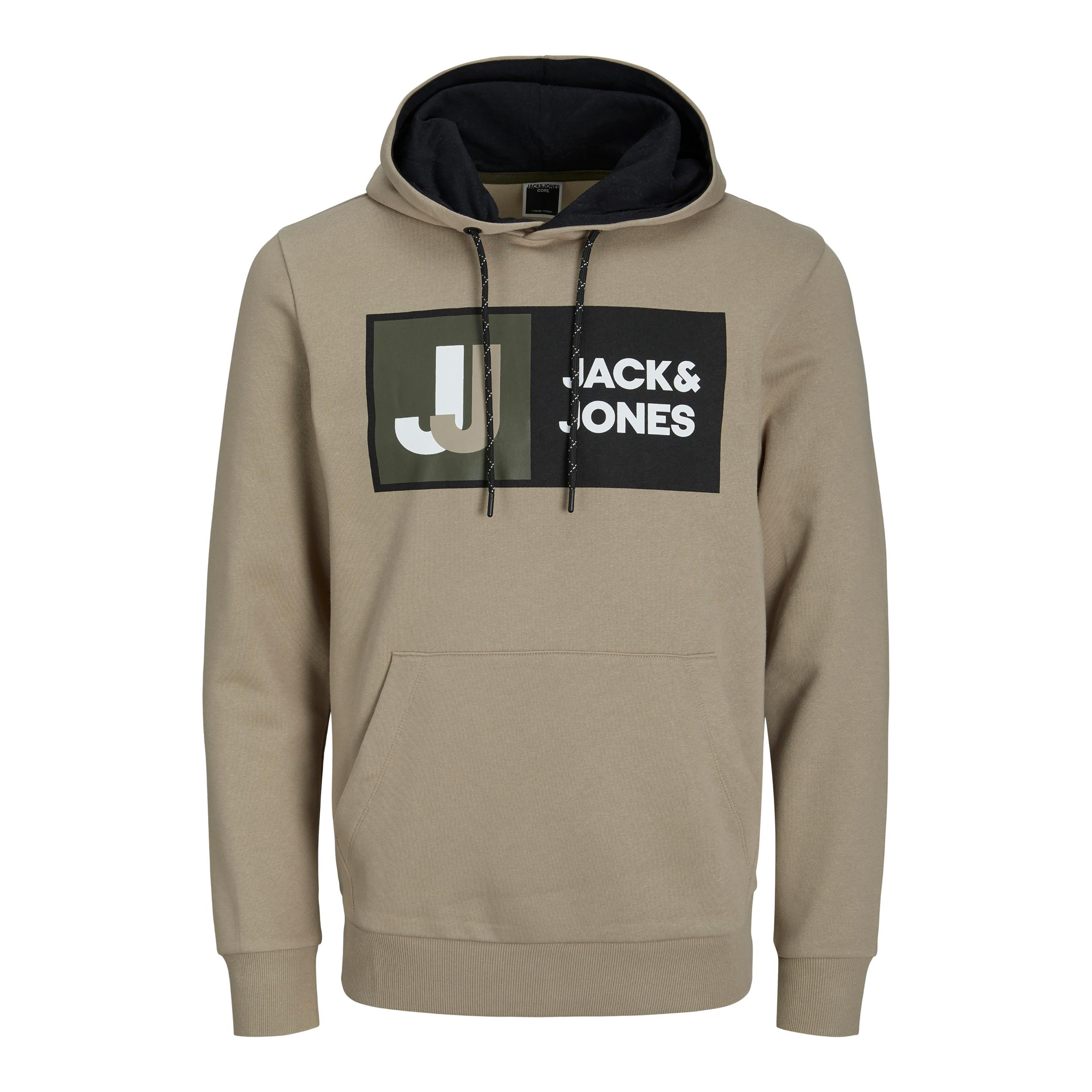 هودي من جاك آند جونز مطبوع بأكمام طويلة مع جيب كانغارو-men-winterwear-hoodiesandsweatshirts-image-1