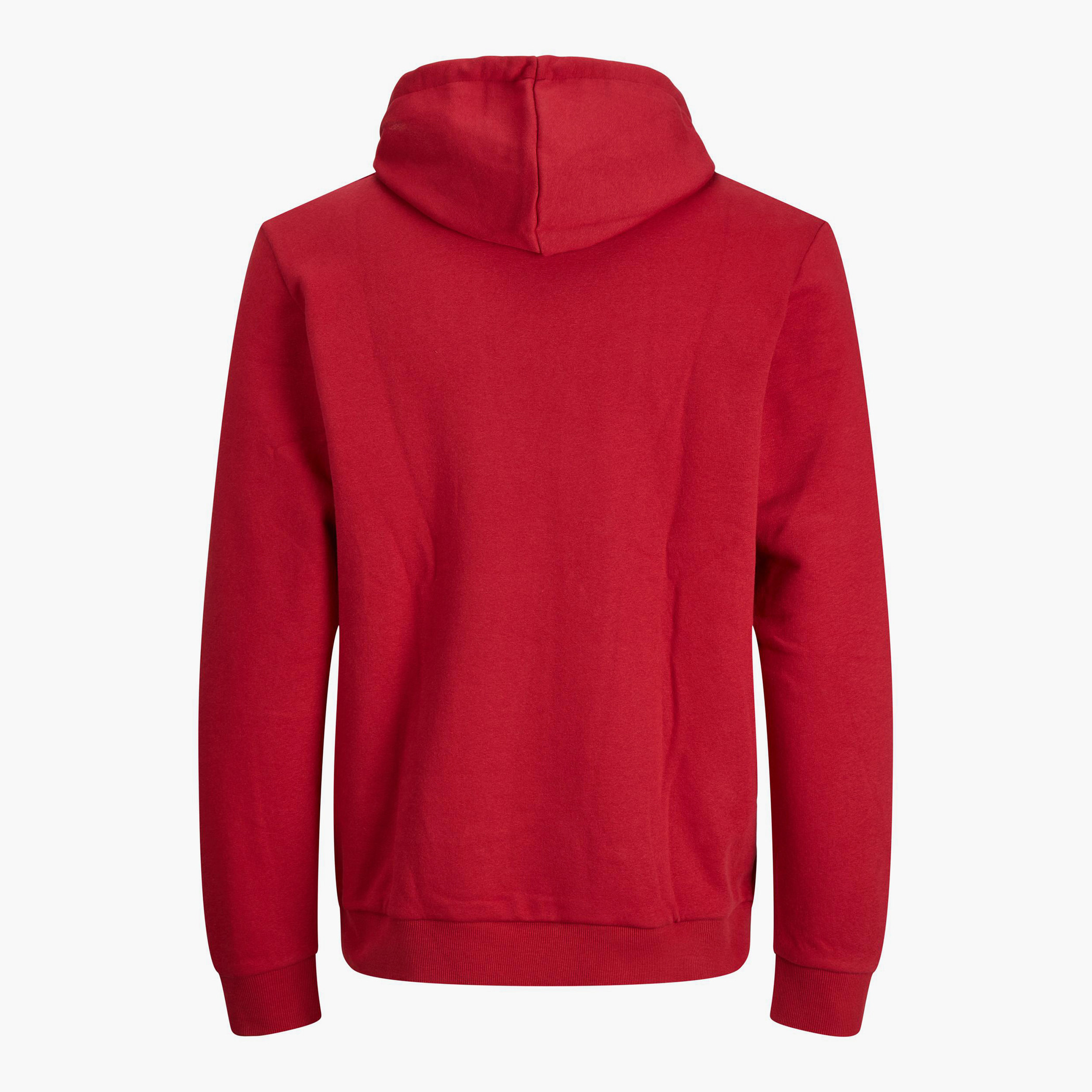 هودي جاك آند جونز من ستاندرد فيت بجيب كانغارو و مطبوع احمر للرجال-men-winterwear-hoodiesandsweatshirts-image-3