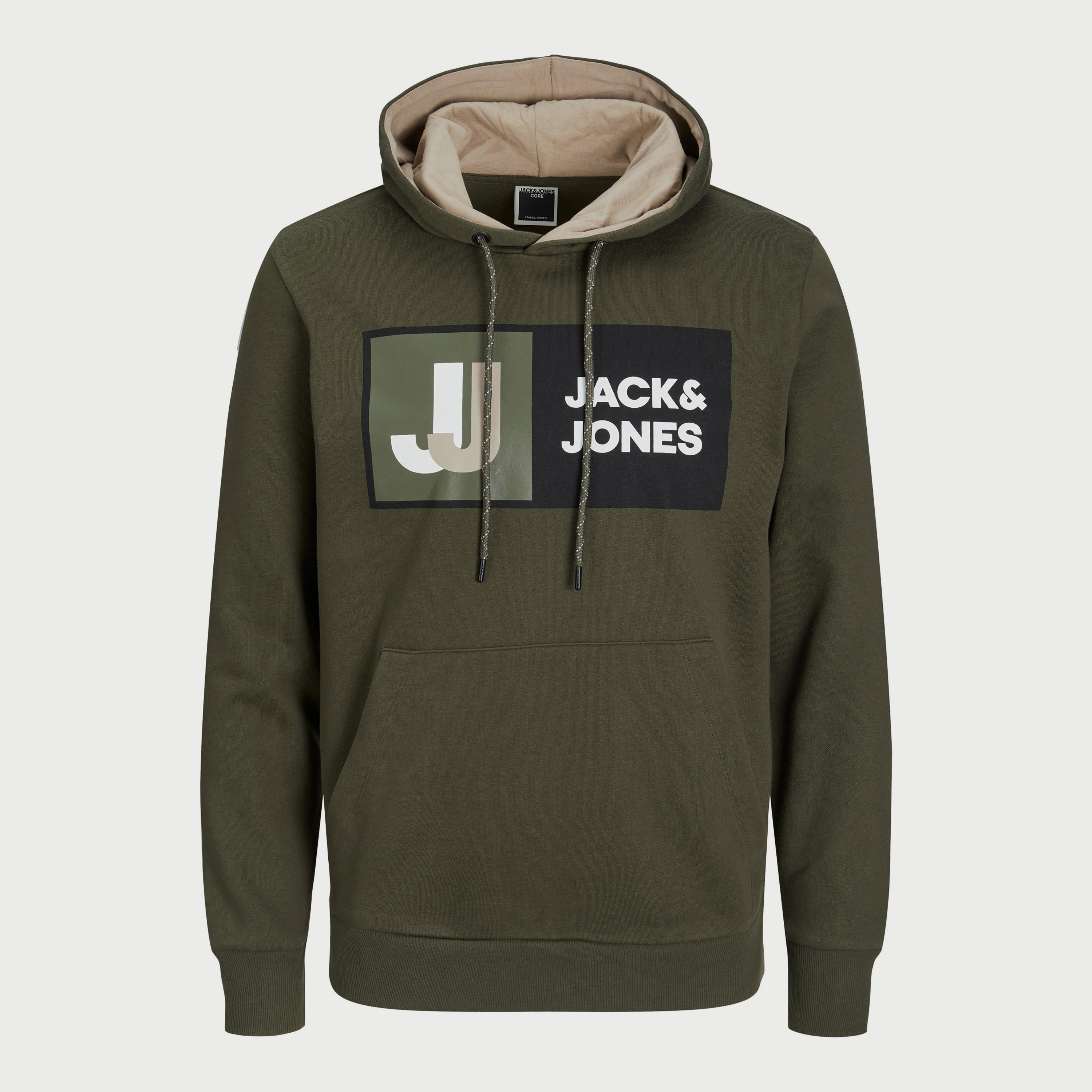 هودي من جاك آند جونز مطبوع بأكمام طويلة مع جيب كانغارو-men-winterwear-hoodiesandsweatshirts-image-5