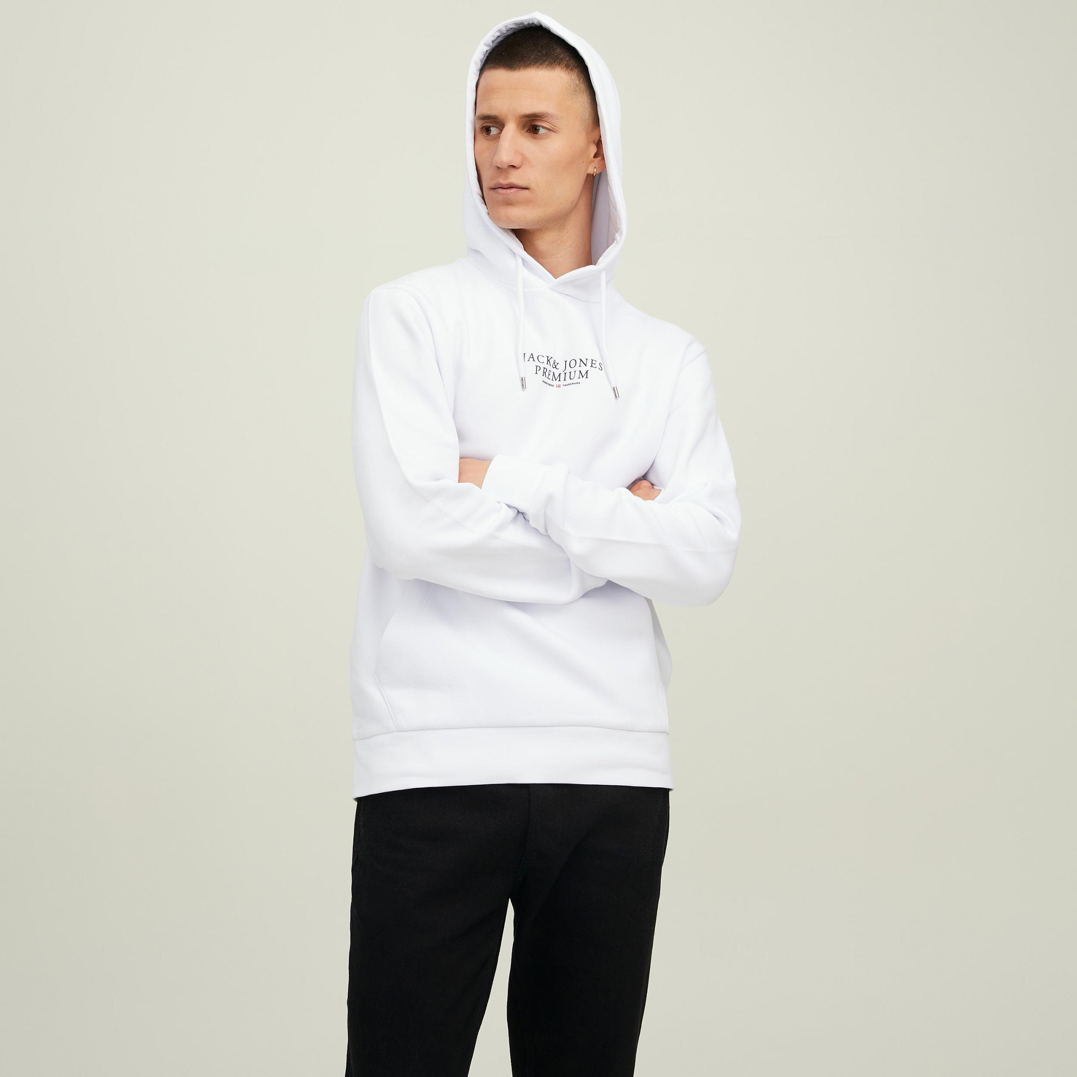 Jack & Jones Printed Long Sleeves Hoodie with Kangaroo Pocket-men-winterwear-hoodiesandsweatshirts-image-1