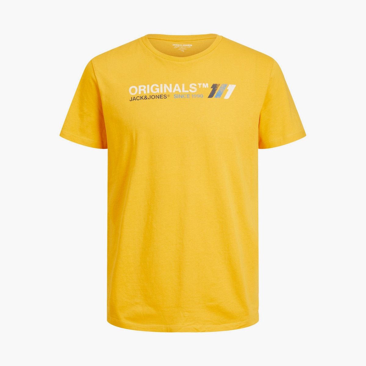 تي شيرت رجالي من جاك آند جونز بأكمام قصيرة و ياقة مستديرة و مطبوع مع لون بني-men-clothing-tshirtsandpolos-tshirts-image-22
