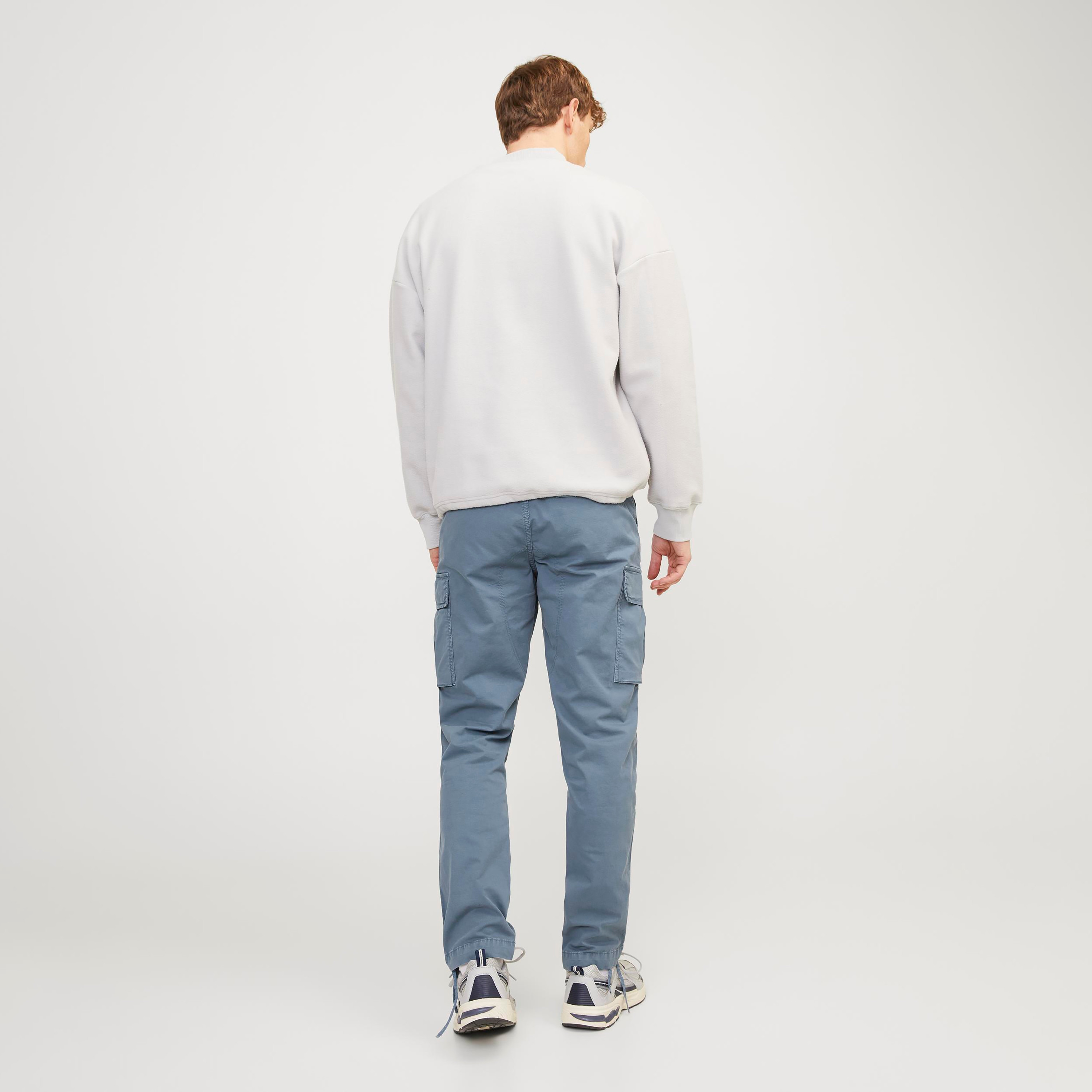 Jack & Jones Plain Mid-Rise Cargo Trousers-men-clothing-bottoms-joggers-image-4