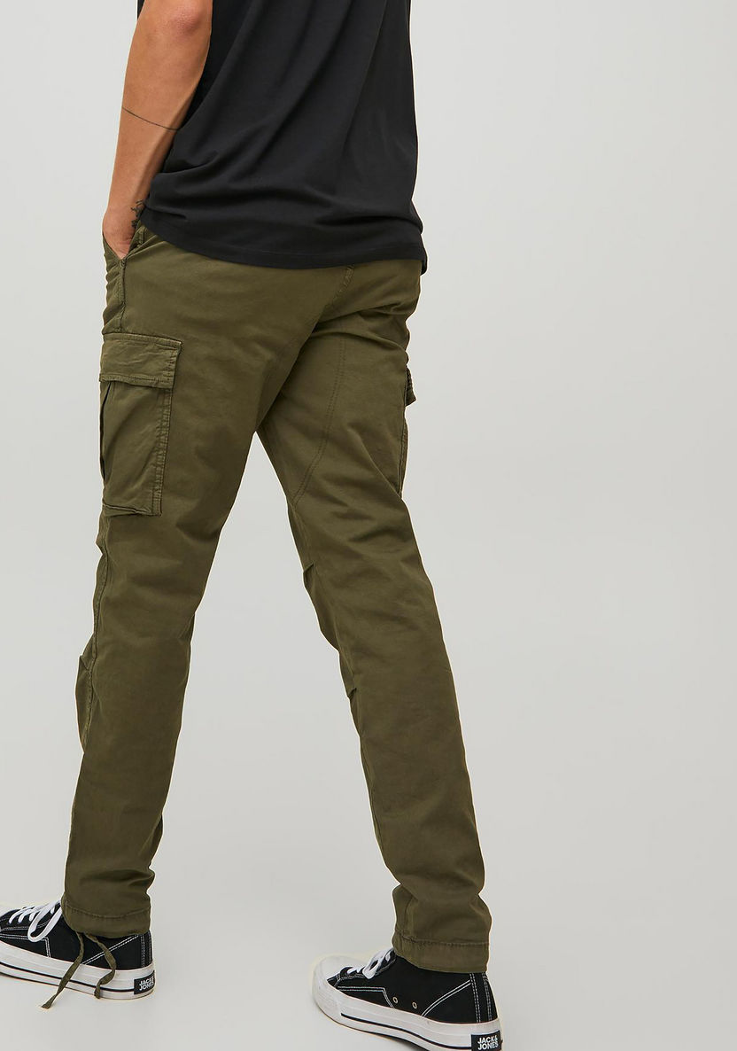 Buy Men's Jack & Jones Plain Mid-Rise Cargo Trousers Online ...