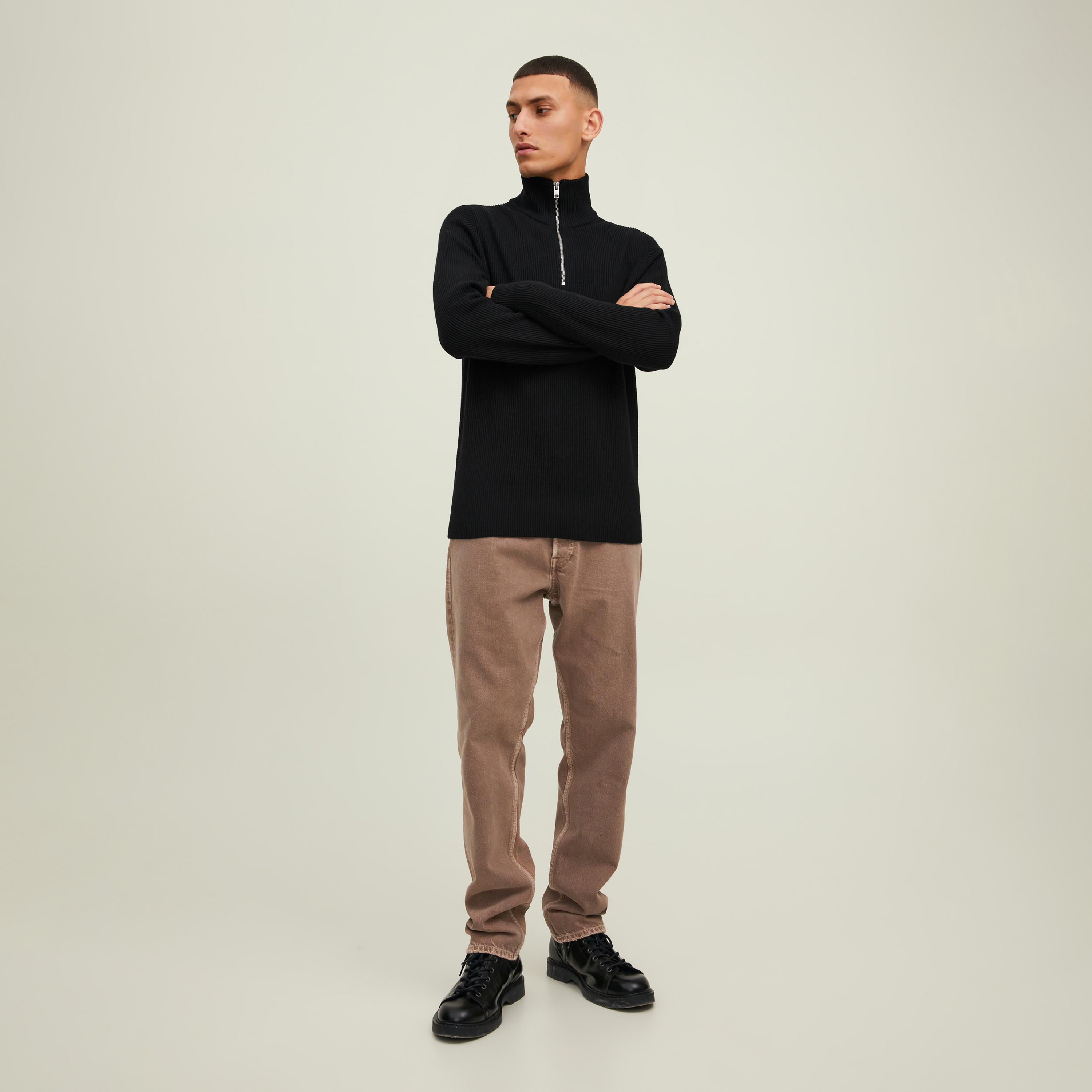 Jack & Jones Ribbed High Neck Long Sleeves Pullover-men-clothing-sweatersandpullovers-image-2