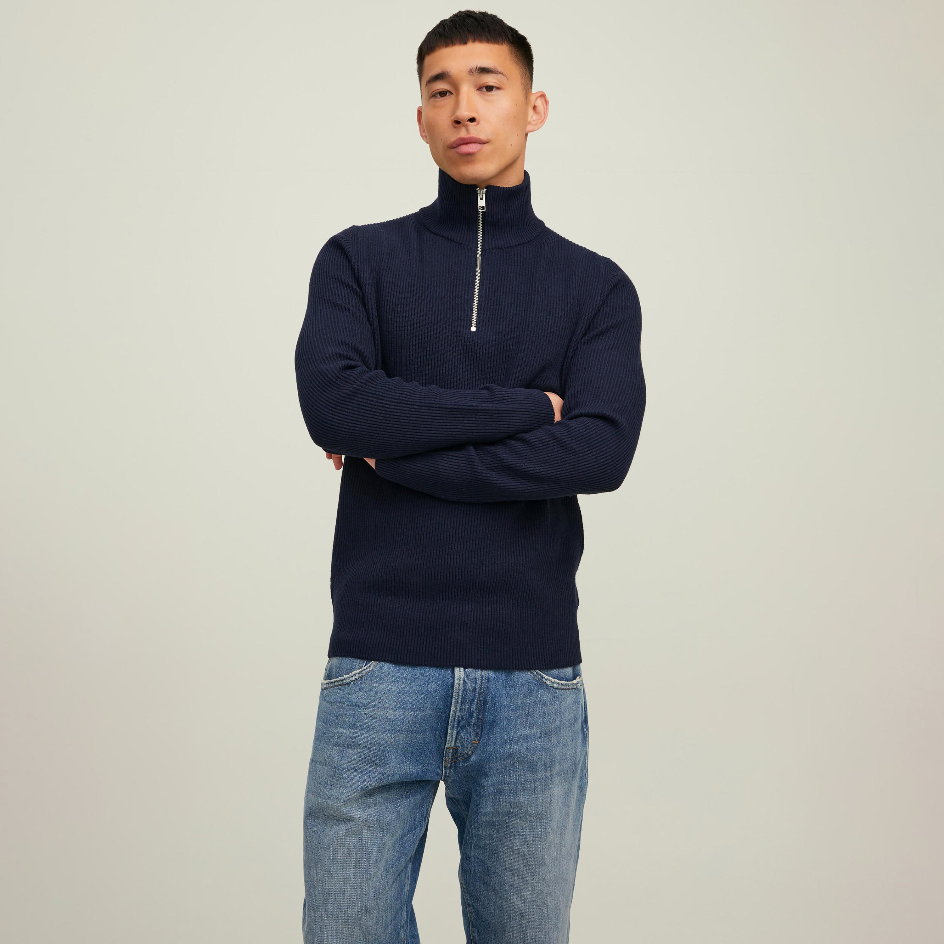 Jack & Jones Ribbed High Neck Long Sleeves Pullover-men-clothing-sweatersandpullovers-image-5