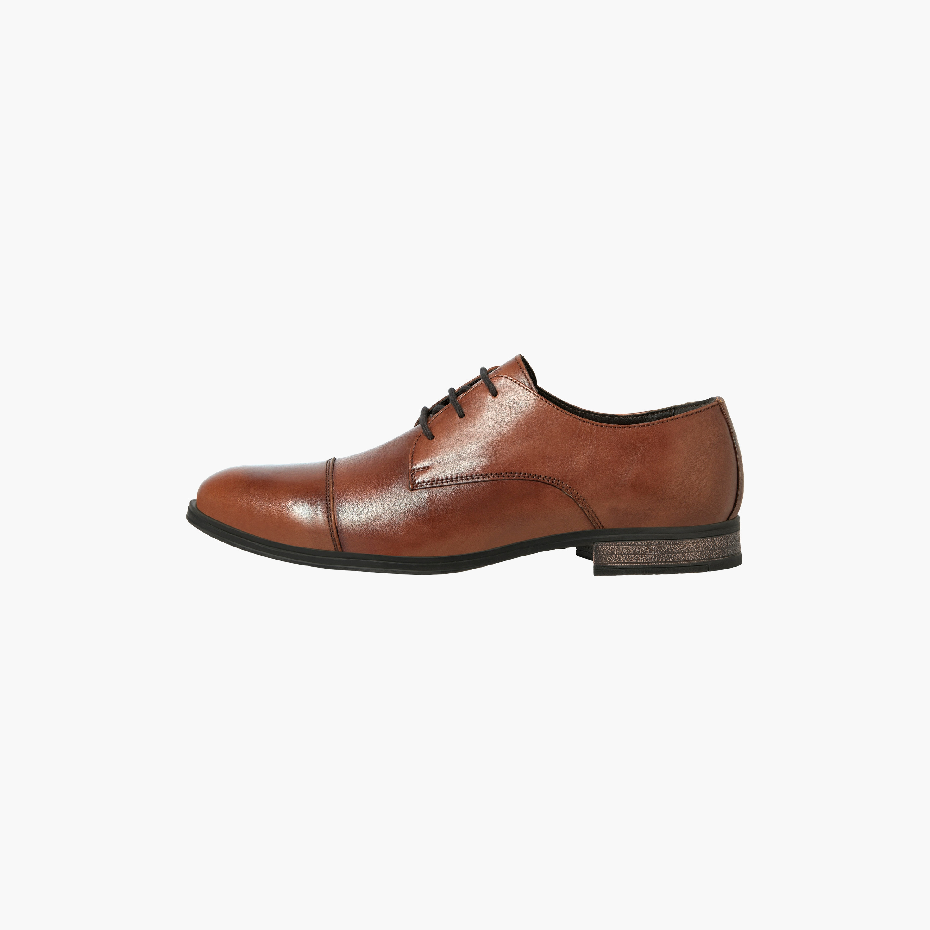 حذاء ديربي رجالي برباط من جاك آند جونز | 12217091-men-shoes-formalshoes-image-1