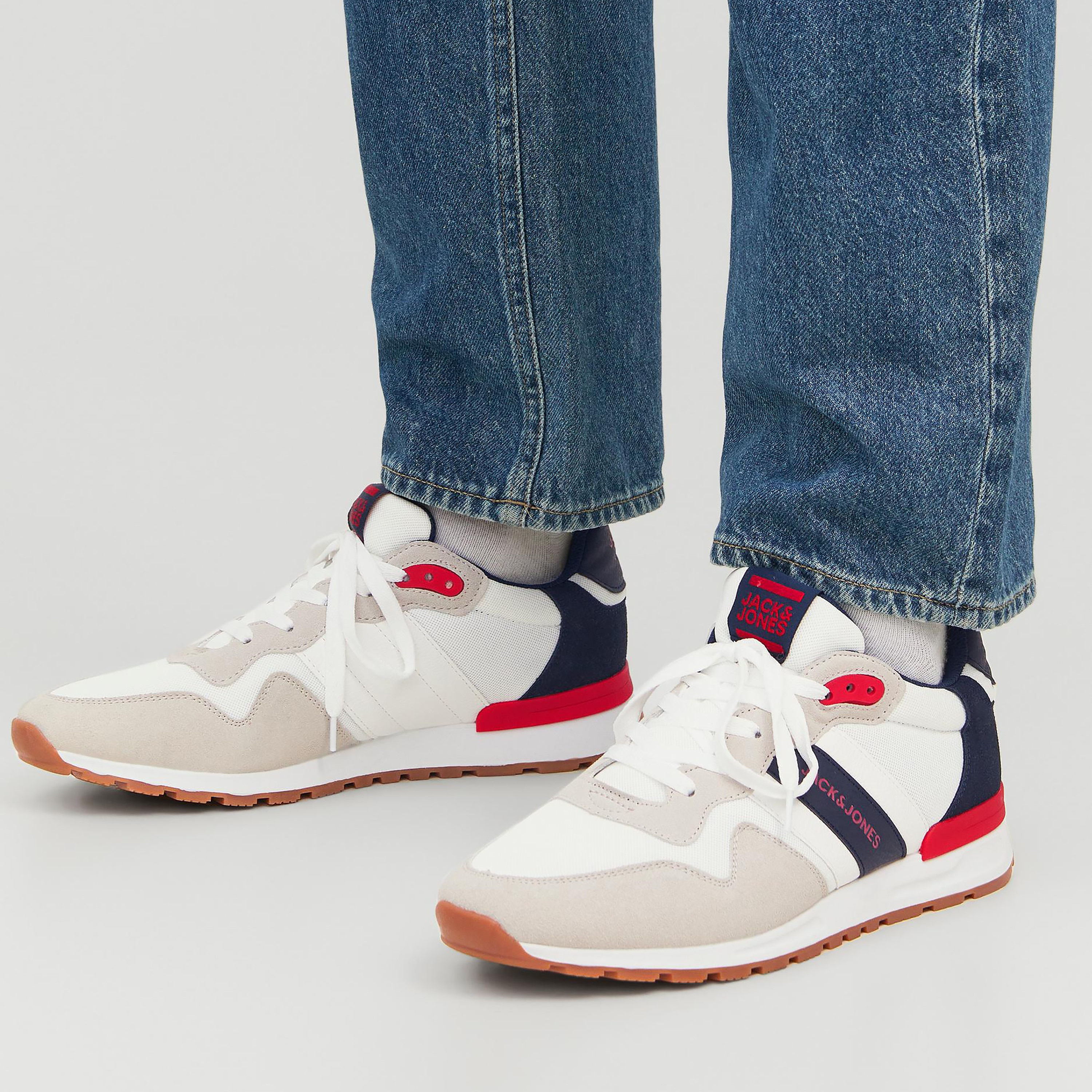 سنيكرز جاك آند جونز للرجال مع رباط برقبة منخفضة-men-shoes-sneakers-image-6