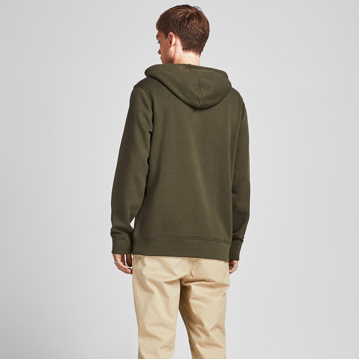 جاك آند جونز هودي أخضر بشعار رجالي-men-winterwear-hoodiesandsweatshirts-image-2