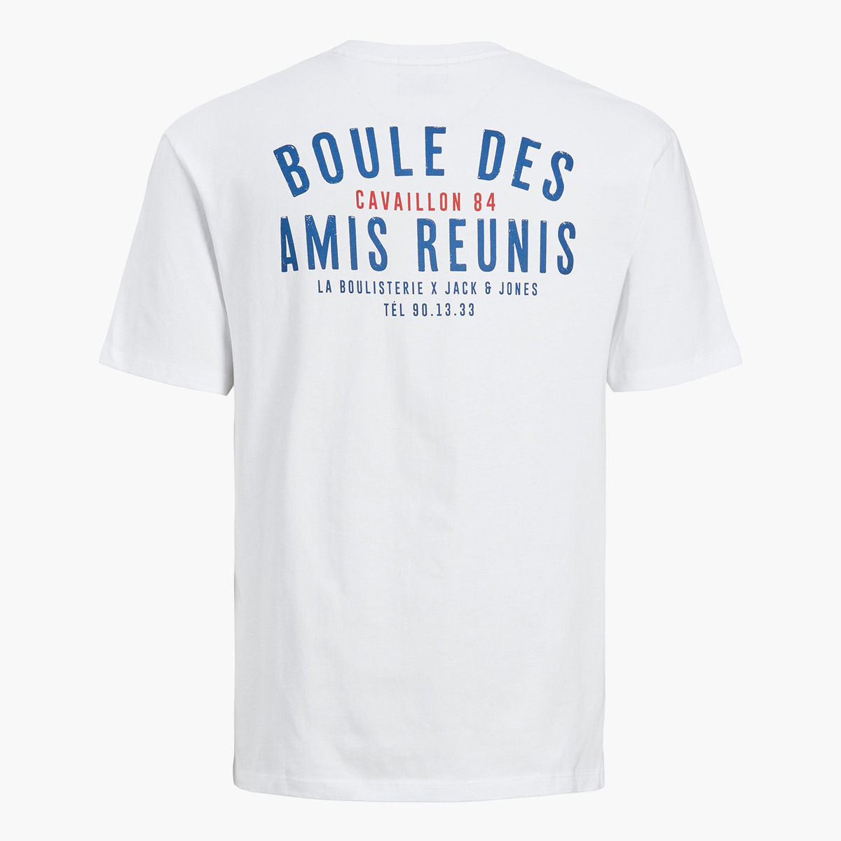 تي شيرت جاك آند جونز بأكمام قصيرة وياقة دائرية مطبوعة باللون الأبيض للرجال-men-clothing-tshirtsandpolos-tshirts-image-2