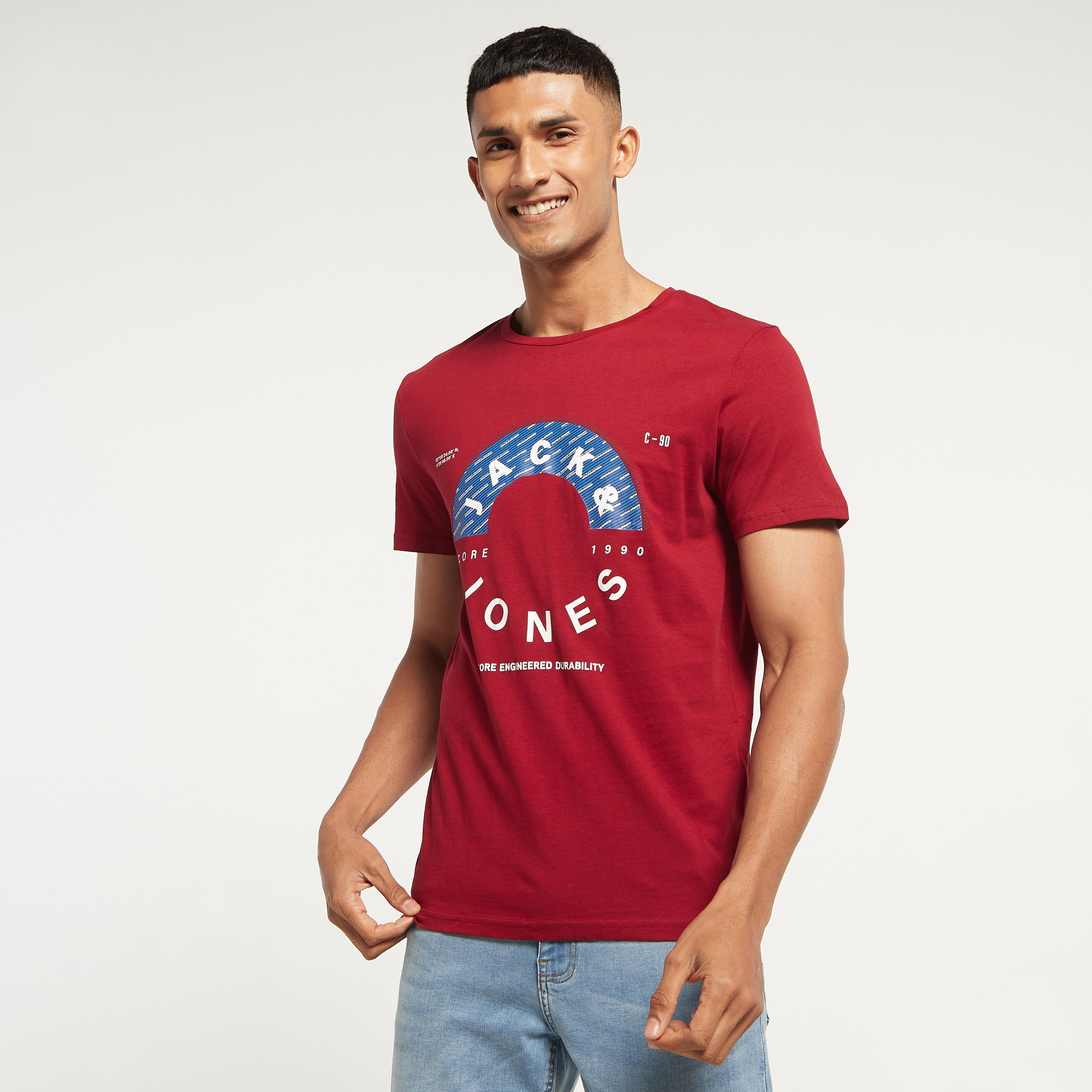 Jack & Jones Printed Crew Neck Short Sleeves T-Shirt-men-clothing-tshirtsandpolos-tshirts-image-1