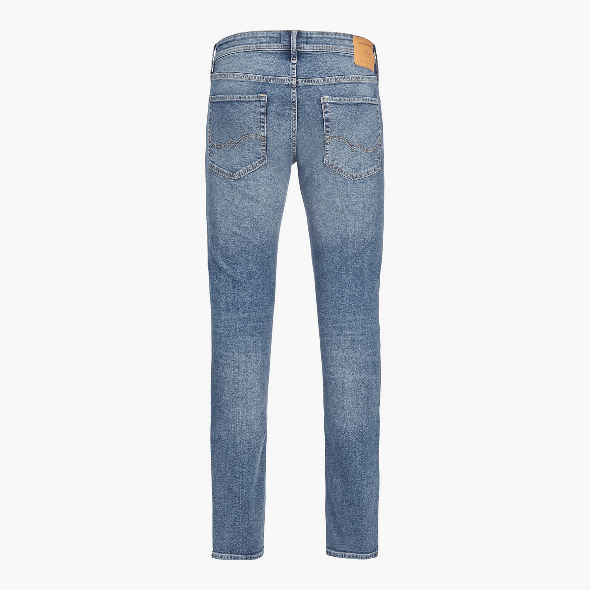 Jack & Jones Men Blue Ripped Skinny Fit Jeans with Pockets-men-clothing-bottoms-jeans-image-2