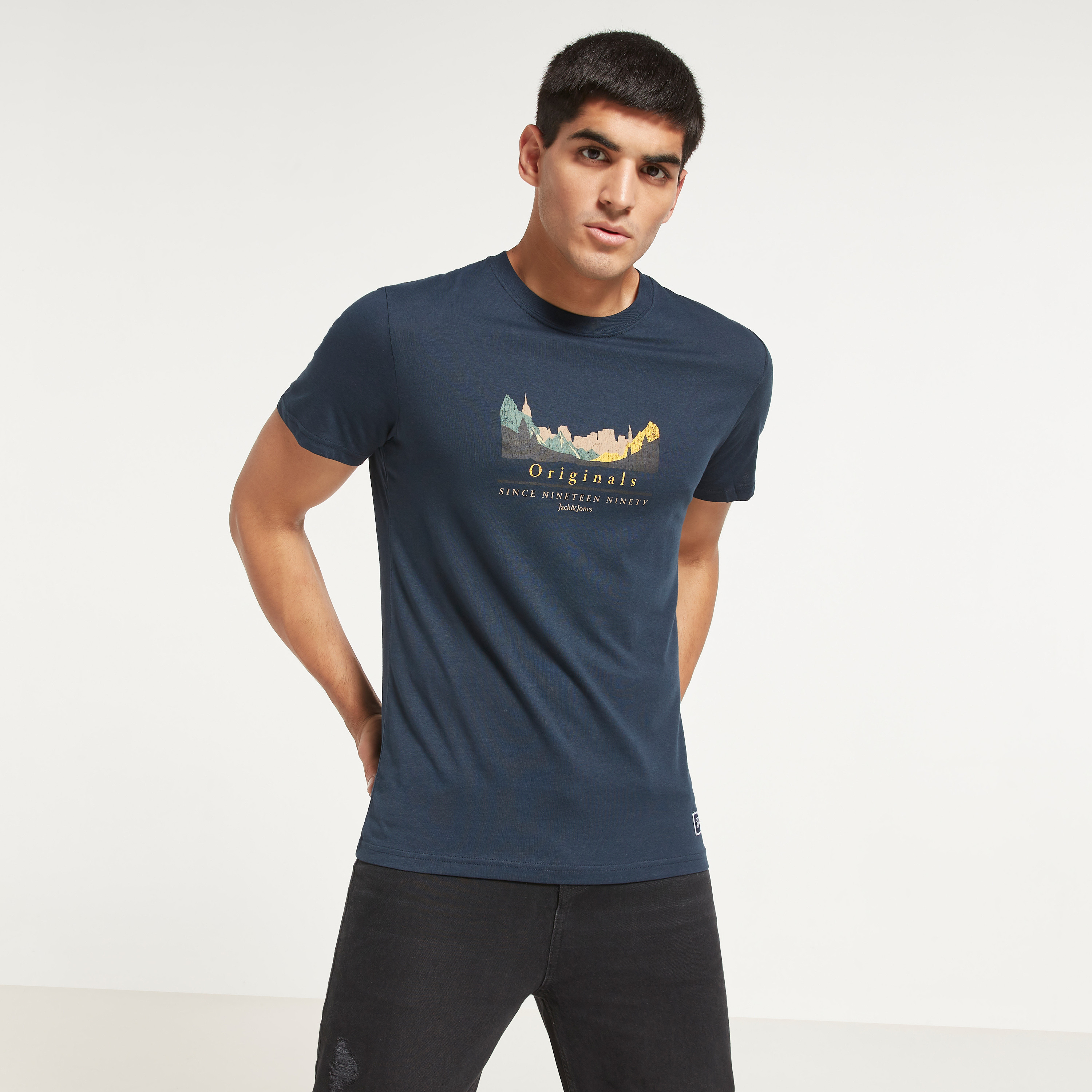 Jack & Jones Graphic Crew Neck Short Sleeves T-Shirt-men-clothing-tshirtsandpolos-tshirts-image-1