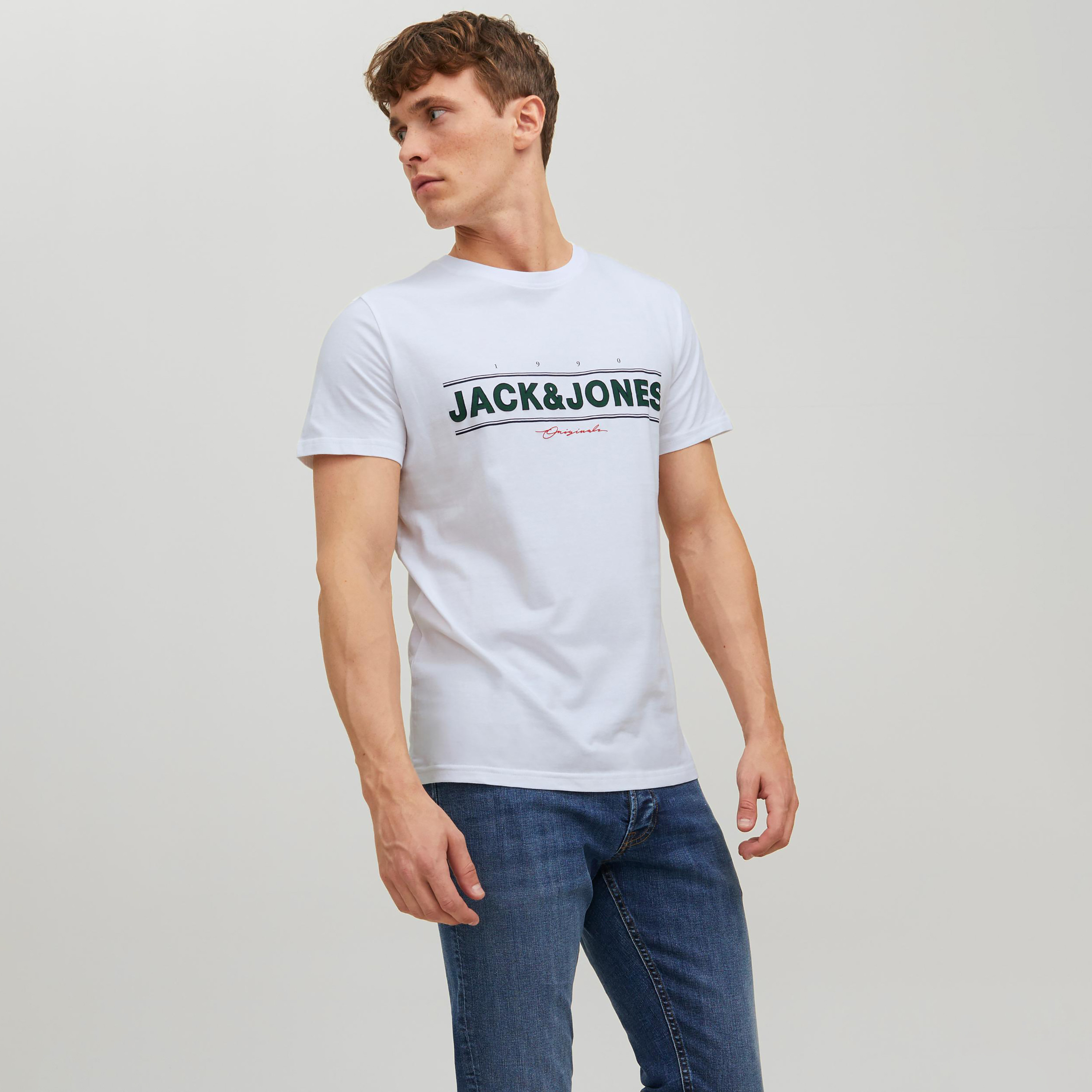 تي شيرت رجالي من جاك آند جونز بأكمام قصيرة و ياقة مستديرة و مطبوع مع لون أزرق كحلي-men-clothing-tshirtsandpolos-tshirts-image-20