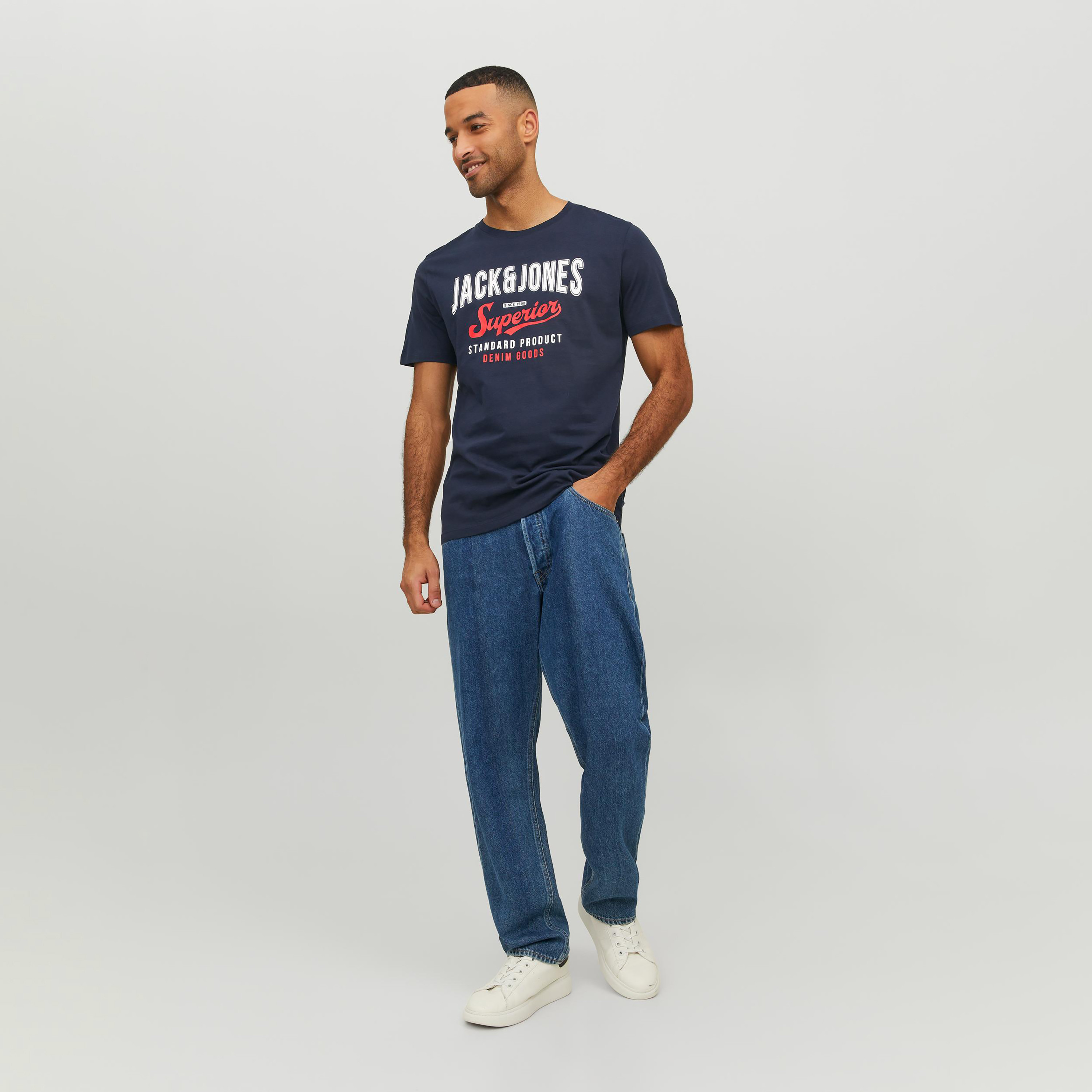 Jack & Jones Printed Crew Neck Short Sleeves T-Shirt-men-clothing-tshirtsandpolos-tshirts-image-2