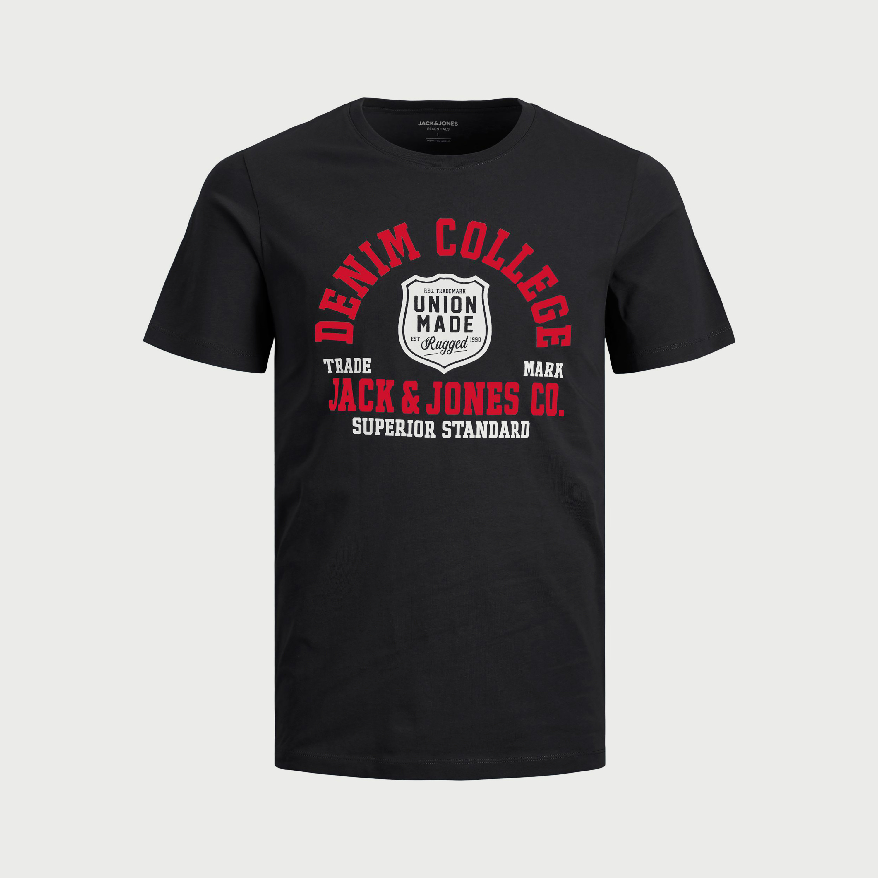 تي شيرت من جاك آند جونز مطبوع بأكمام قصيرة و ياقة مستديرة-men-clothing-tshirtsandpolos-tshirts-image-5