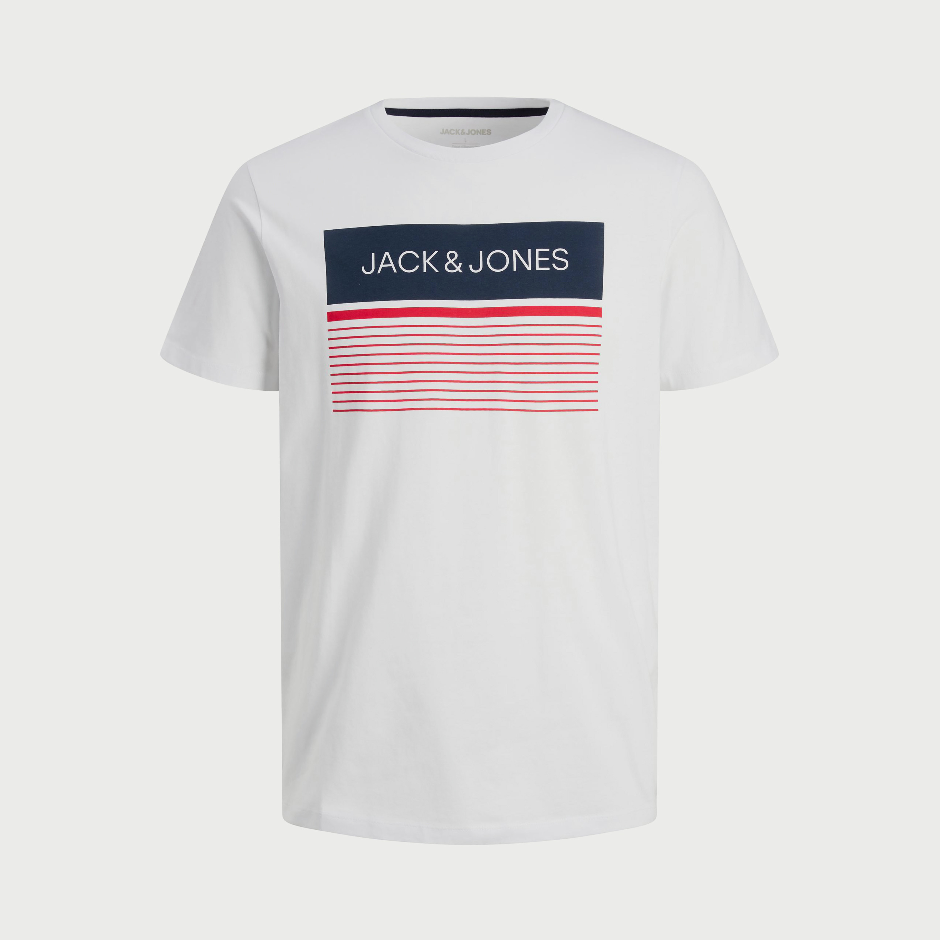 تي شيرت من جاك آند جونز مطبوع بأكمام قصيرة و ياقة مستديرة-men-clothing-tshirtsandpolos-tshirts-image-5