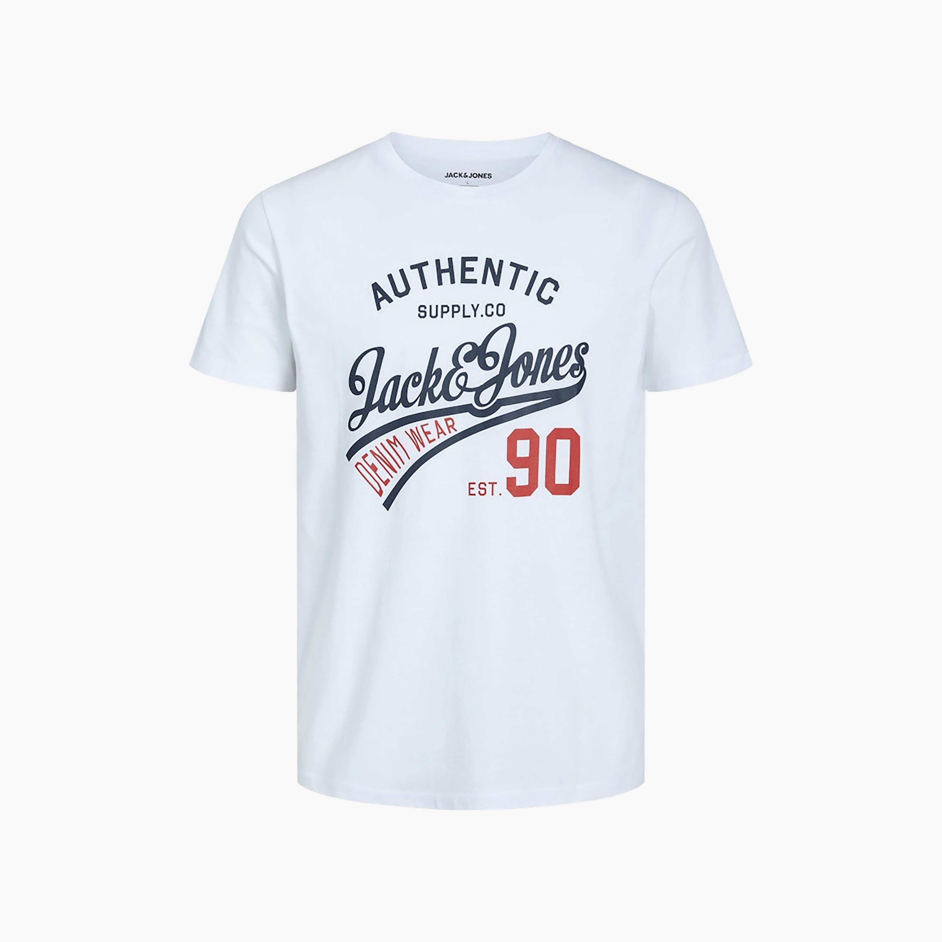 طقم تيشيرت "كرو نيك" بياقة مستديرة وأكمام قصيرة مطبوع 3 قطع رجالي من جاك أند جونز-men-clothing-tshirtsandpolos-tshirts-image-7