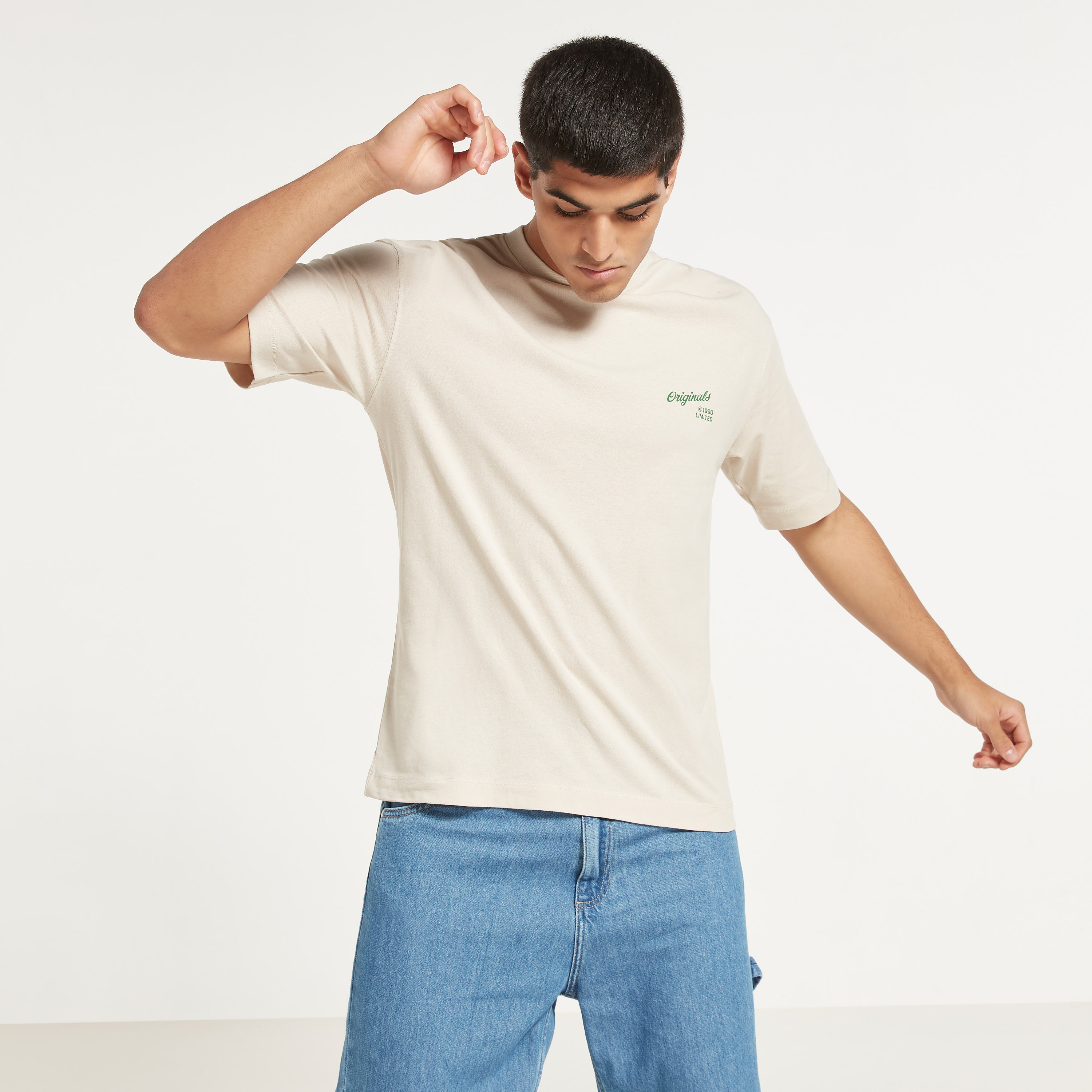 Jack & Jones Printed Crew Neck Short Sleeves T-Shirt-men-clothing-tshirtsandpolos-tshirts-image-1
