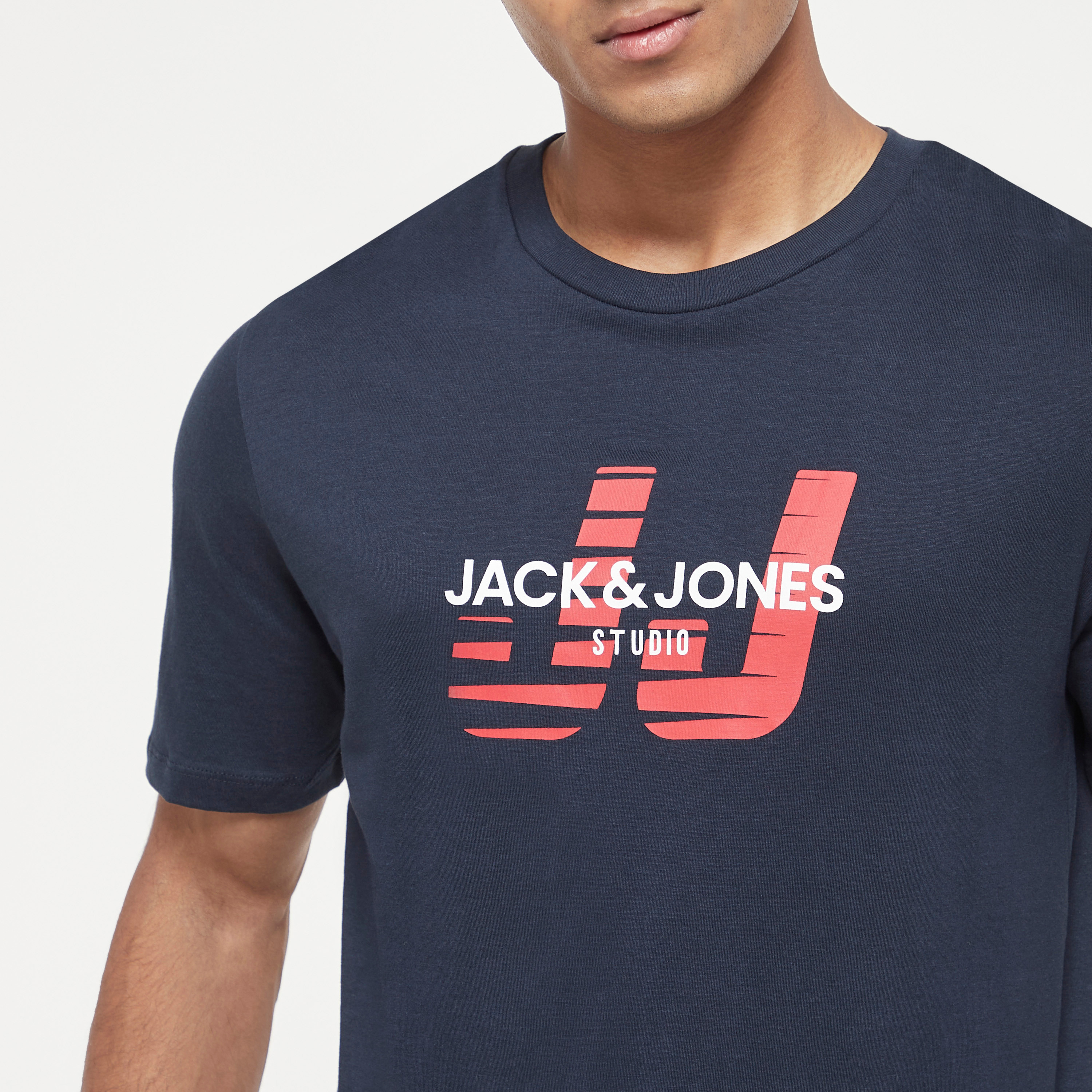 Jack & Jones Logo Crew Neck Short Sleeves T-Shirt-men-clothing-tshirtsandpolos-tshirts-image-4