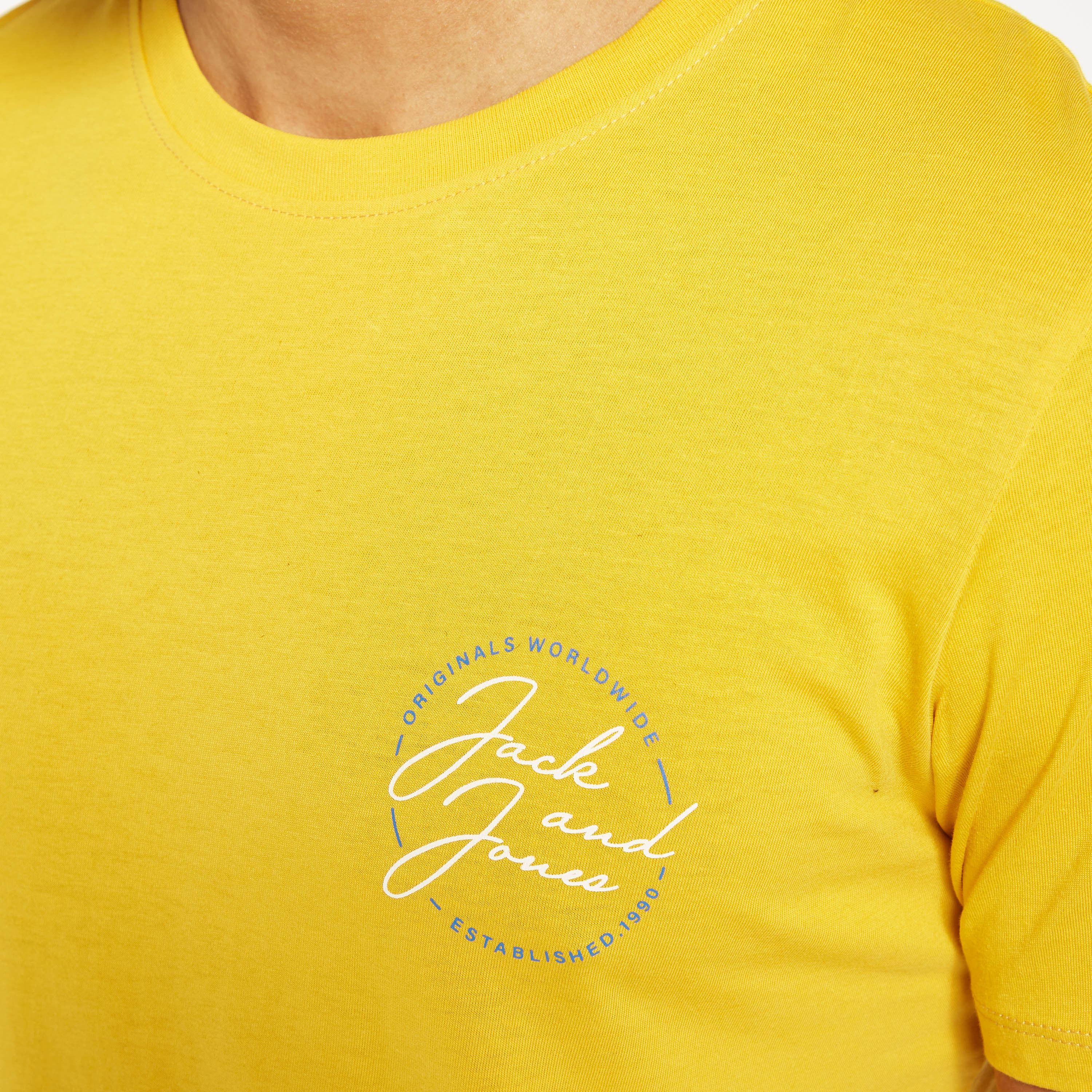 تيشيرت بياقة ضيّقة وأكمام قصيرة من جاك آند جونز-men-clothing-tshirtsandpolos-tshirts-image-8