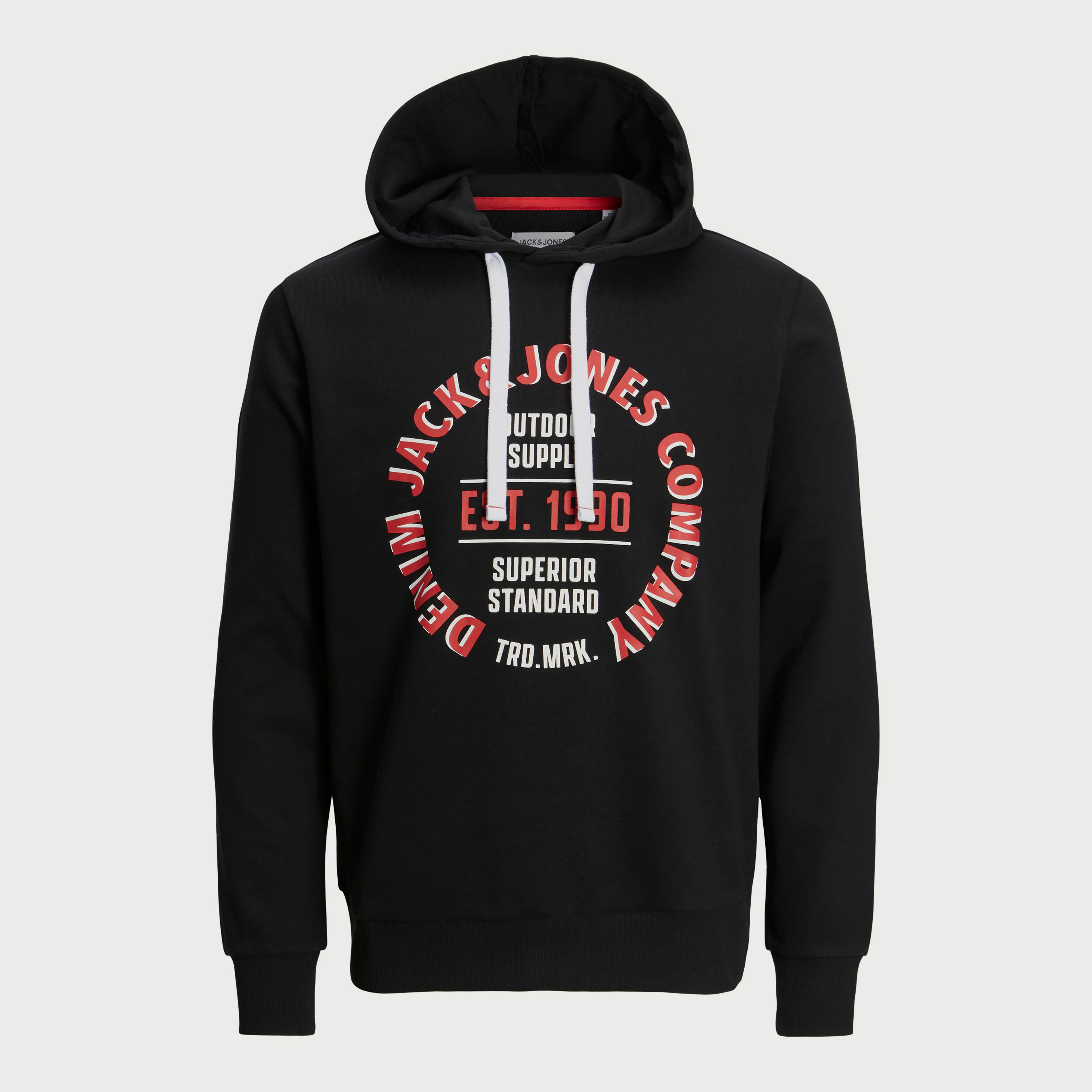 هودي جاك آند جونز مطبوع بأكمام طويلة-men-winterwear-hoodiesandsweatshirts-image-1