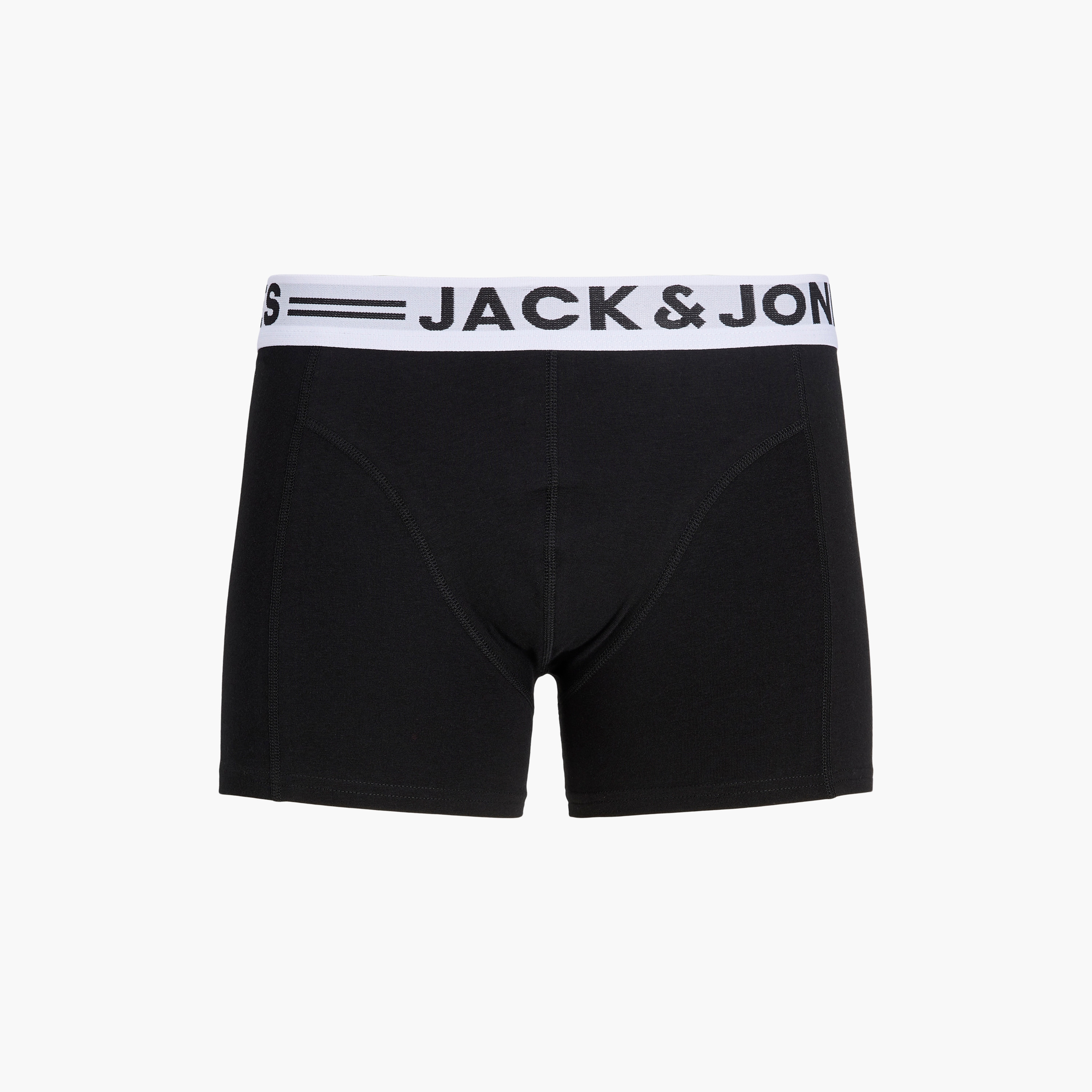 Jack & Jones Pack of 7 Brand Print Waistband Men's Trunks-men-clothing-innerwear-underwear-image-2