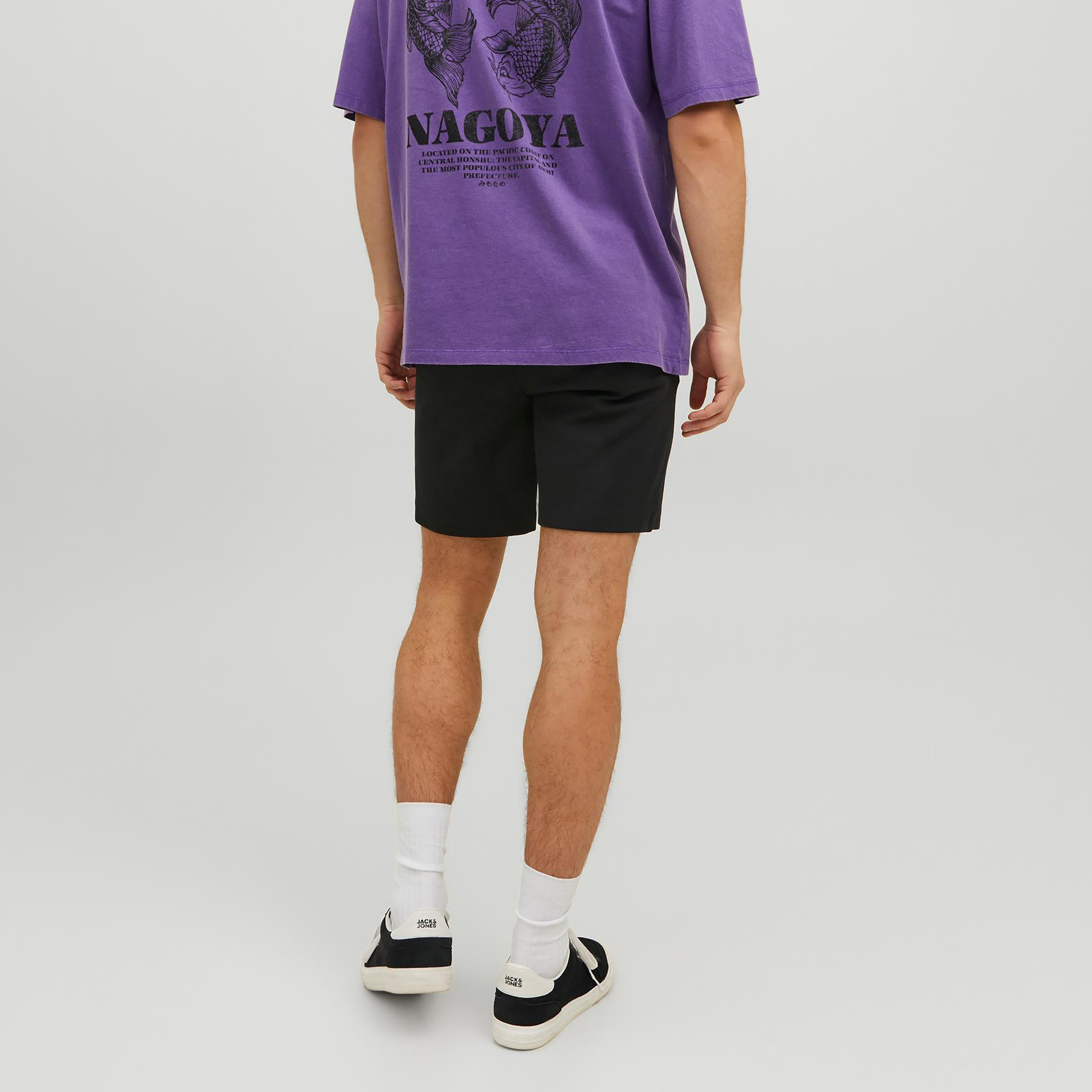 Jack & Jones Plain Low Waist Drawstring Sweat Shorts-men-clothing-bottoms-shorts-image-4