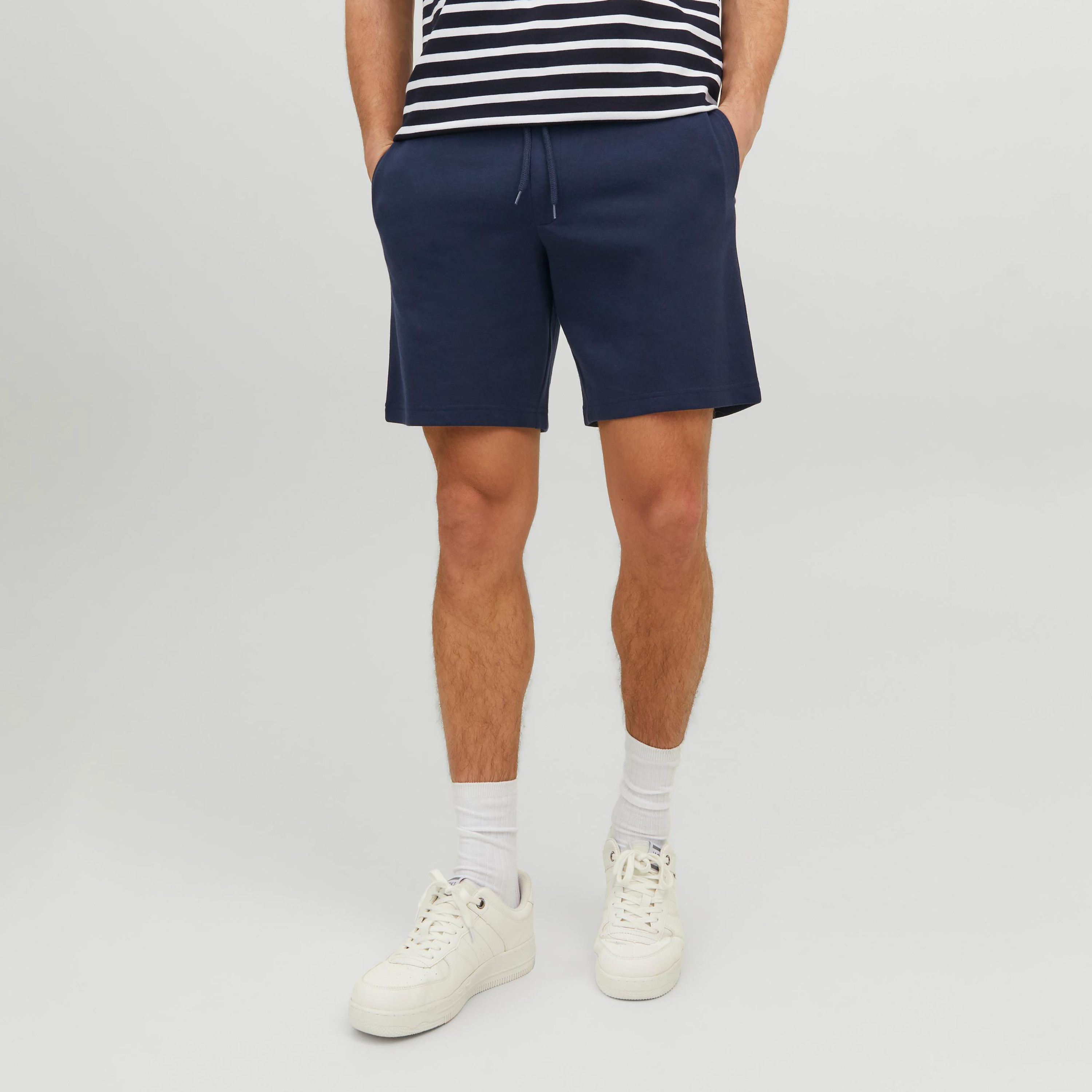 Jack & Jones Plain Low Waist Drawstring Sweat Shorts-men-clothing-bottoms-shorts-image-5