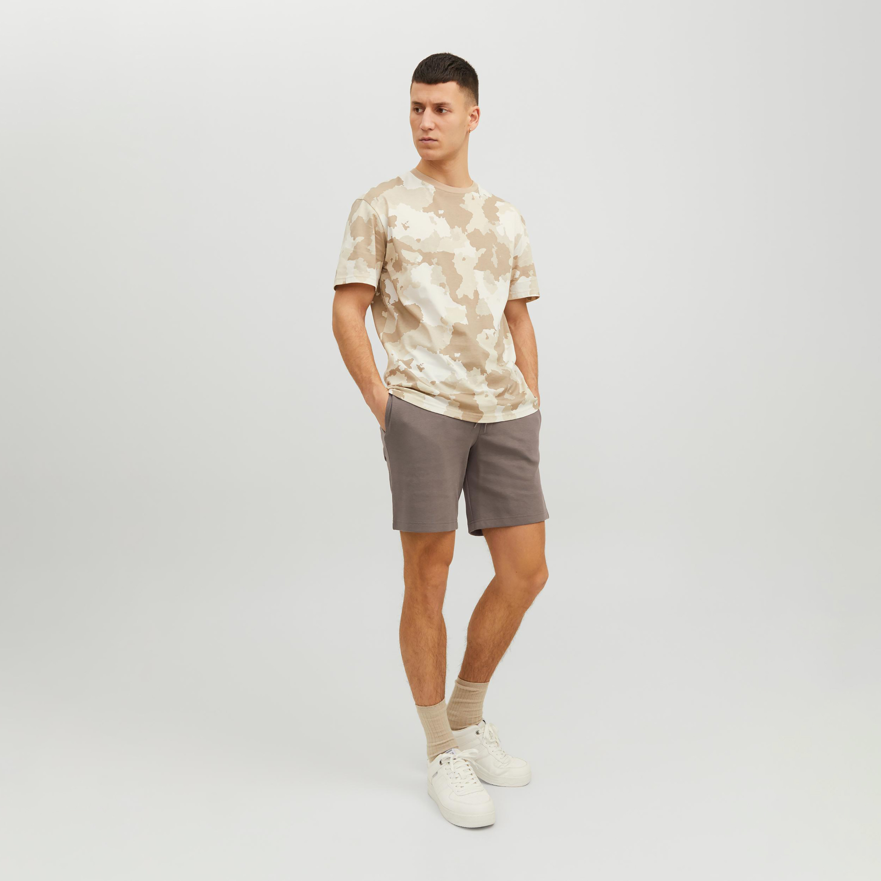 Jack & Jones Plain Low Waist Drawstring Sweat Shorts-men-clothing-bottoms-shorts-image-10