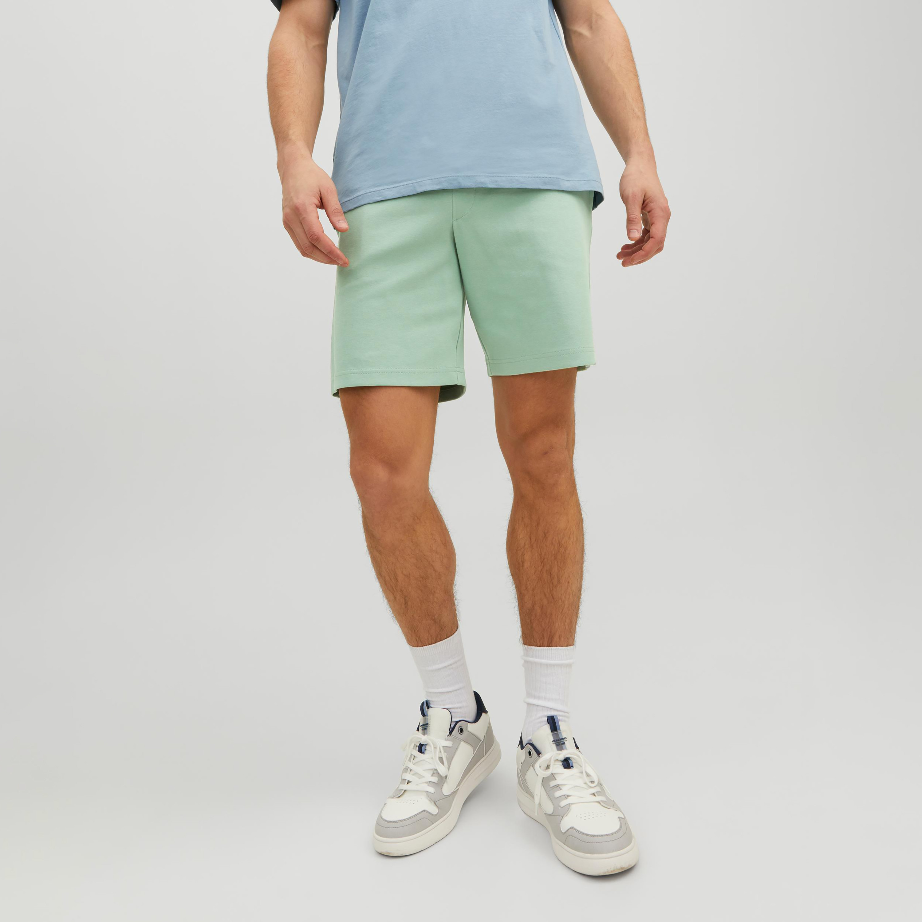 Jack & Jones Plain Low Waist Drawstring Sweat Shorts-men-clothing-bottoms-shorts-image-13