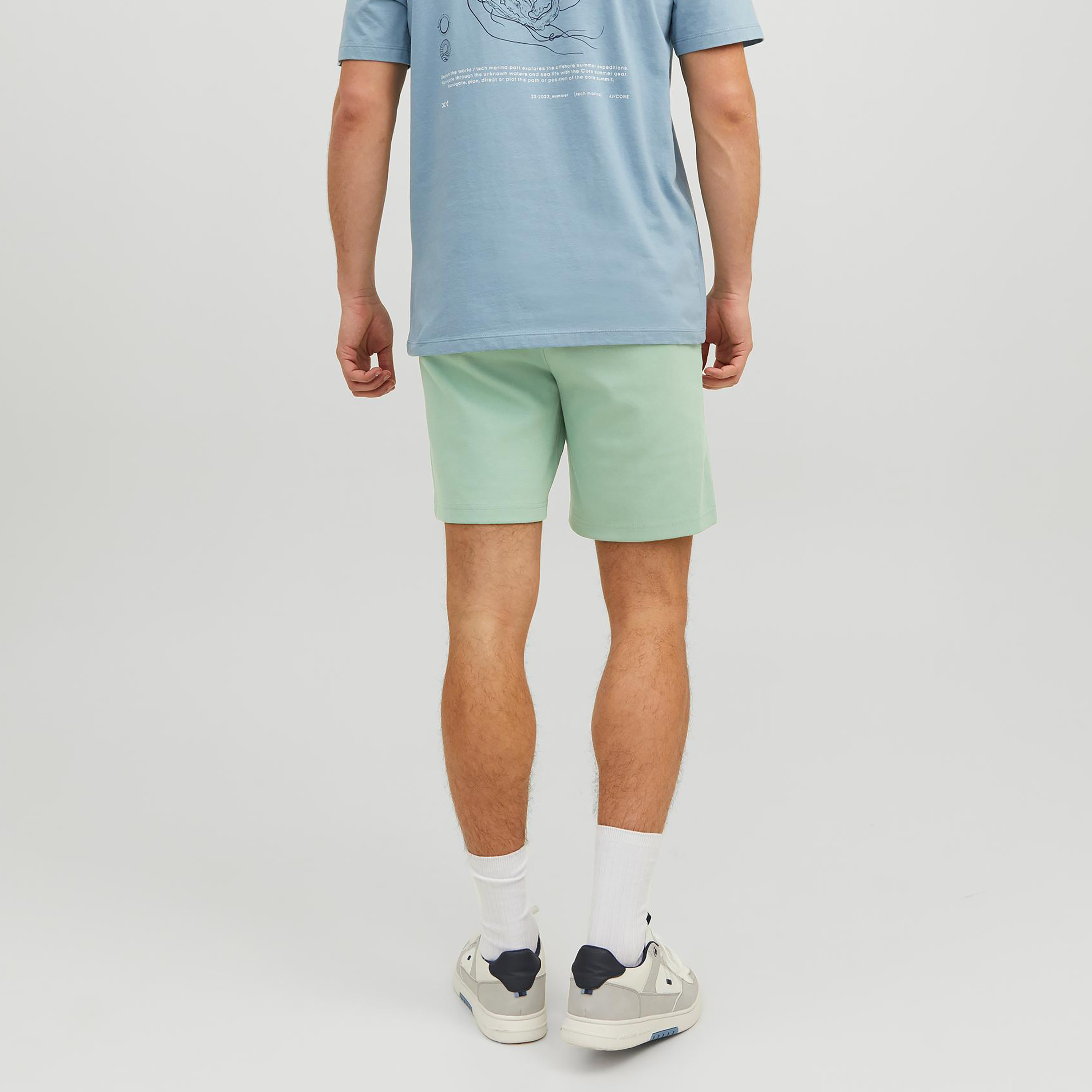 Jack & Jones Plain Low Waist Drawstring Sweat Shorts-men-clothing-bottoms-shorts-image-16