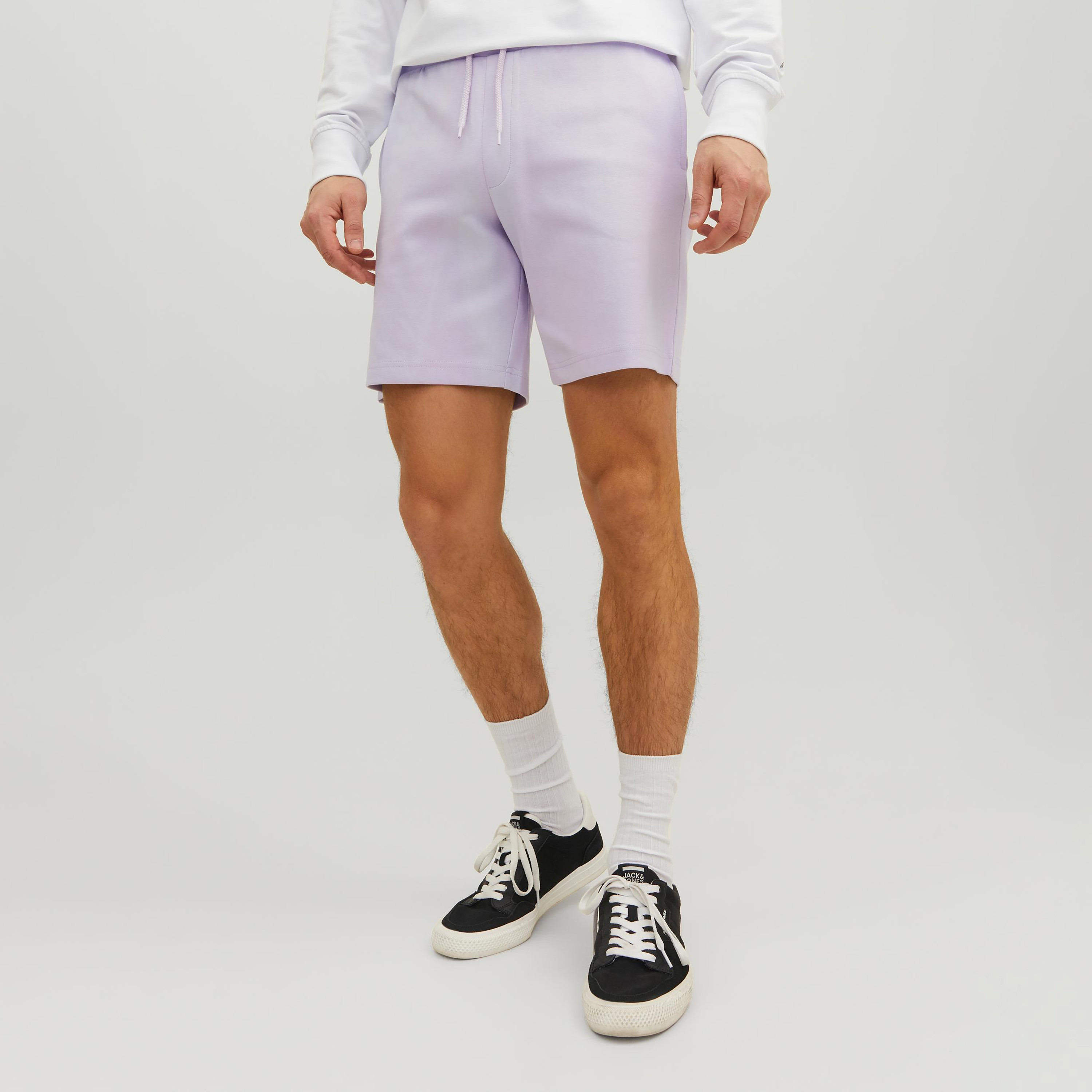 Jack & Jones Plain Low Waist Drawstring Sweat Shorts-men-clothing-bottoms-shorts-image-17