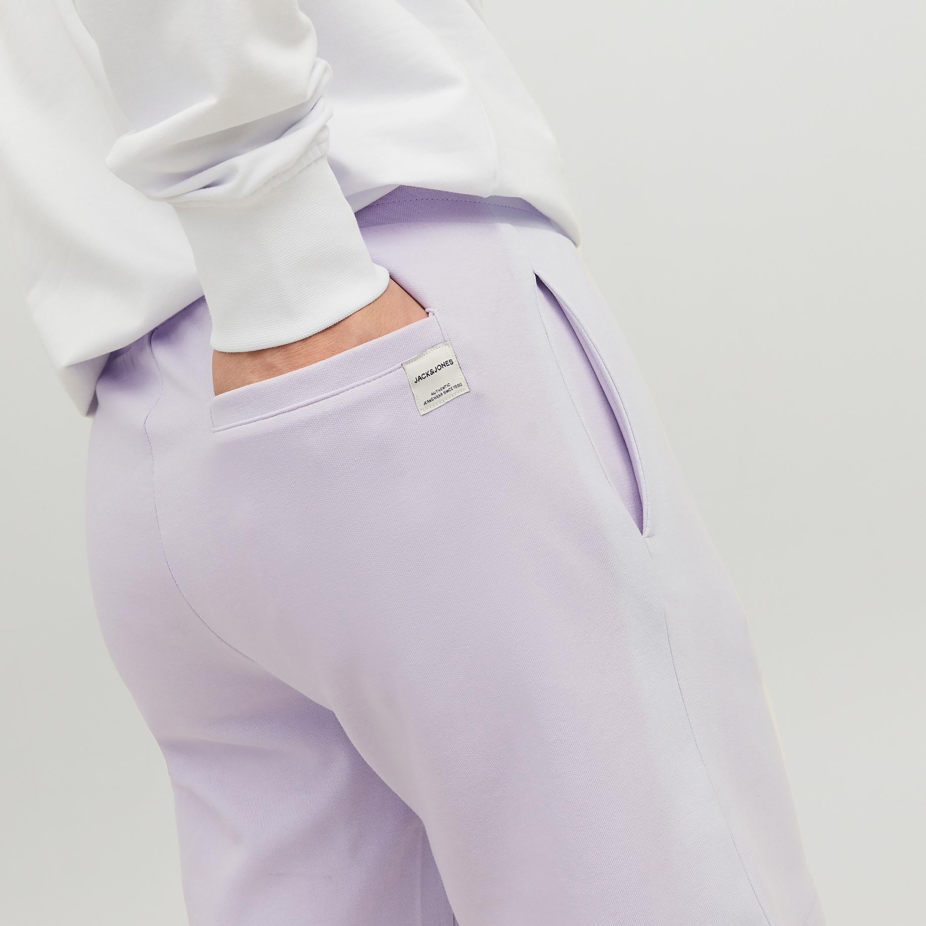 Jack & Jones Plain Low Waist Drawstring Sweat Shorts-men-clothing-bottoms-shorts-image-19