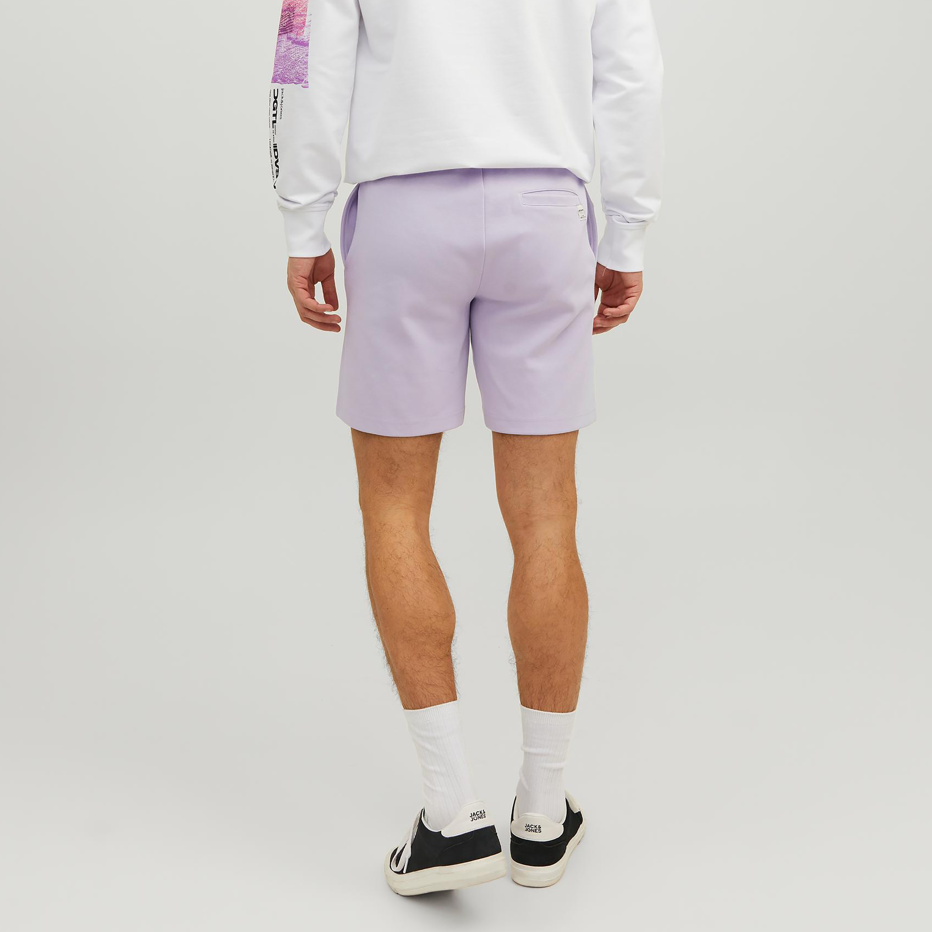 Jack & Jones Plain Low Waist Drawstring Sweat Shorts-men-clothing-bottoms-shorts-image-20