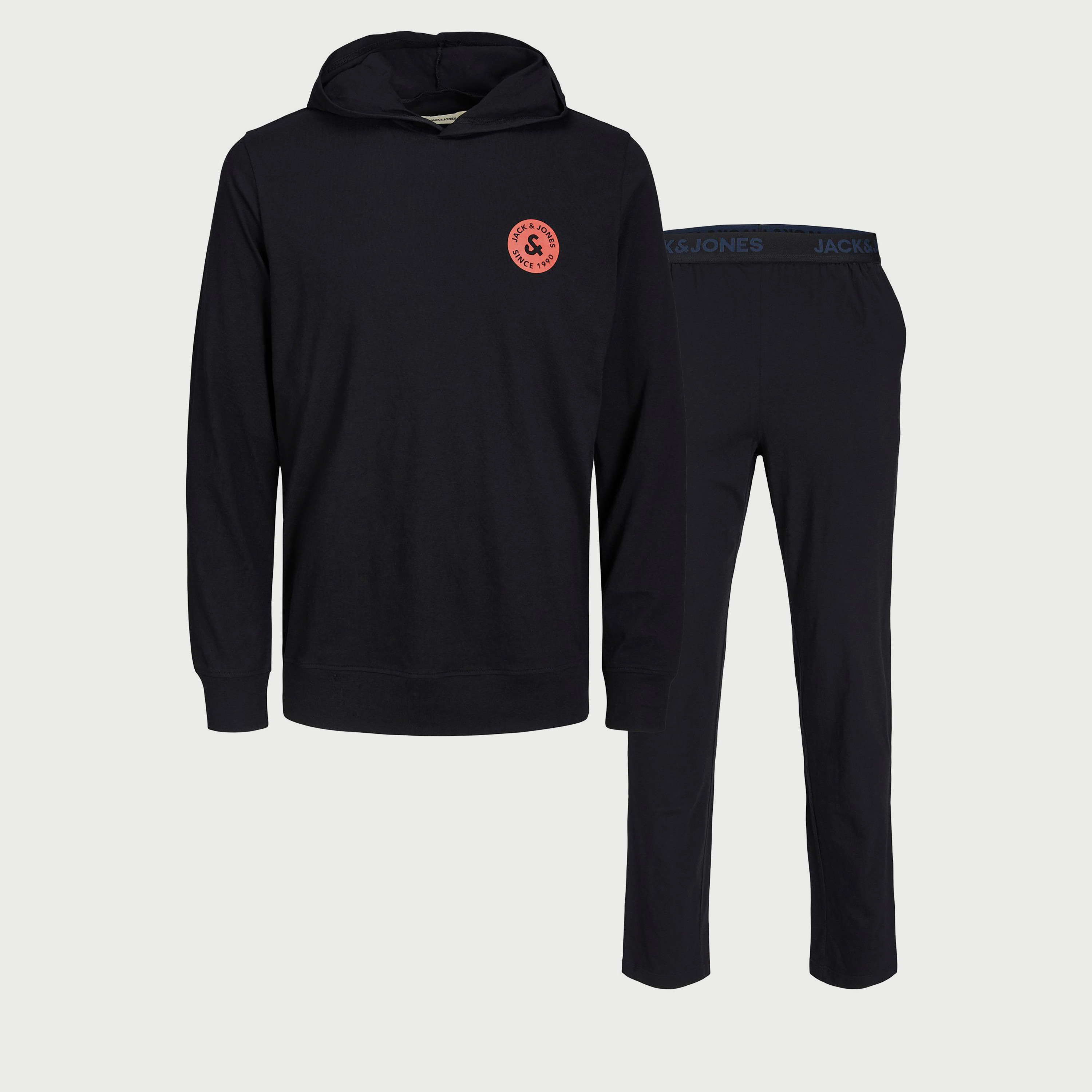 Jack & Jones Plain Long Sleeves Hoodie and Pyjama Set-men-clothing-nightwear-sets-image-1