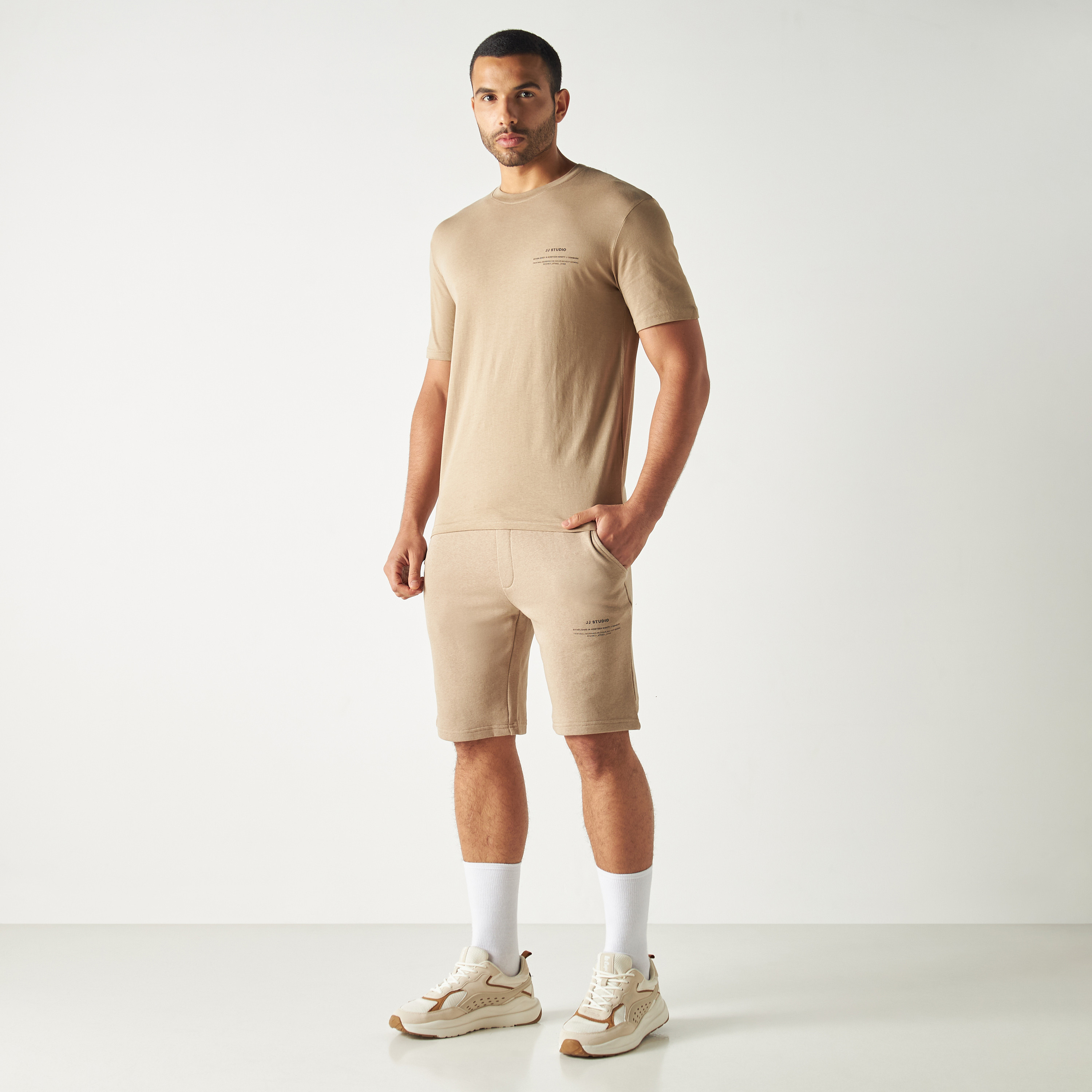 Jack & Jones Printed Mid-Rise Drawstring Shorts-men-clothing-bottoms-shorts-image-2