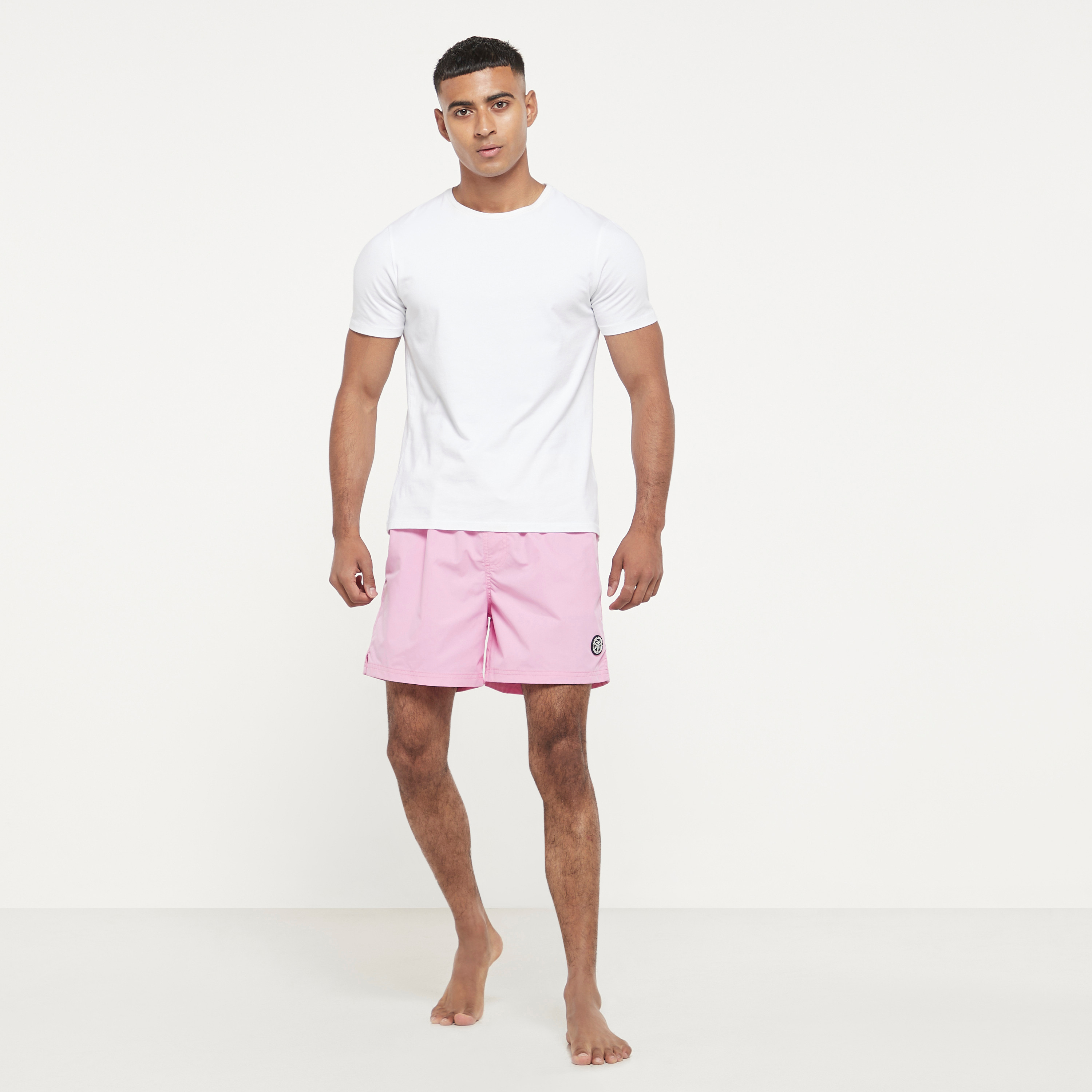 شورتس من جاك آند جونز سادة برباط ذو متوسط الارتفاع -men-clothing-swimandbeach-shorts-image-6
