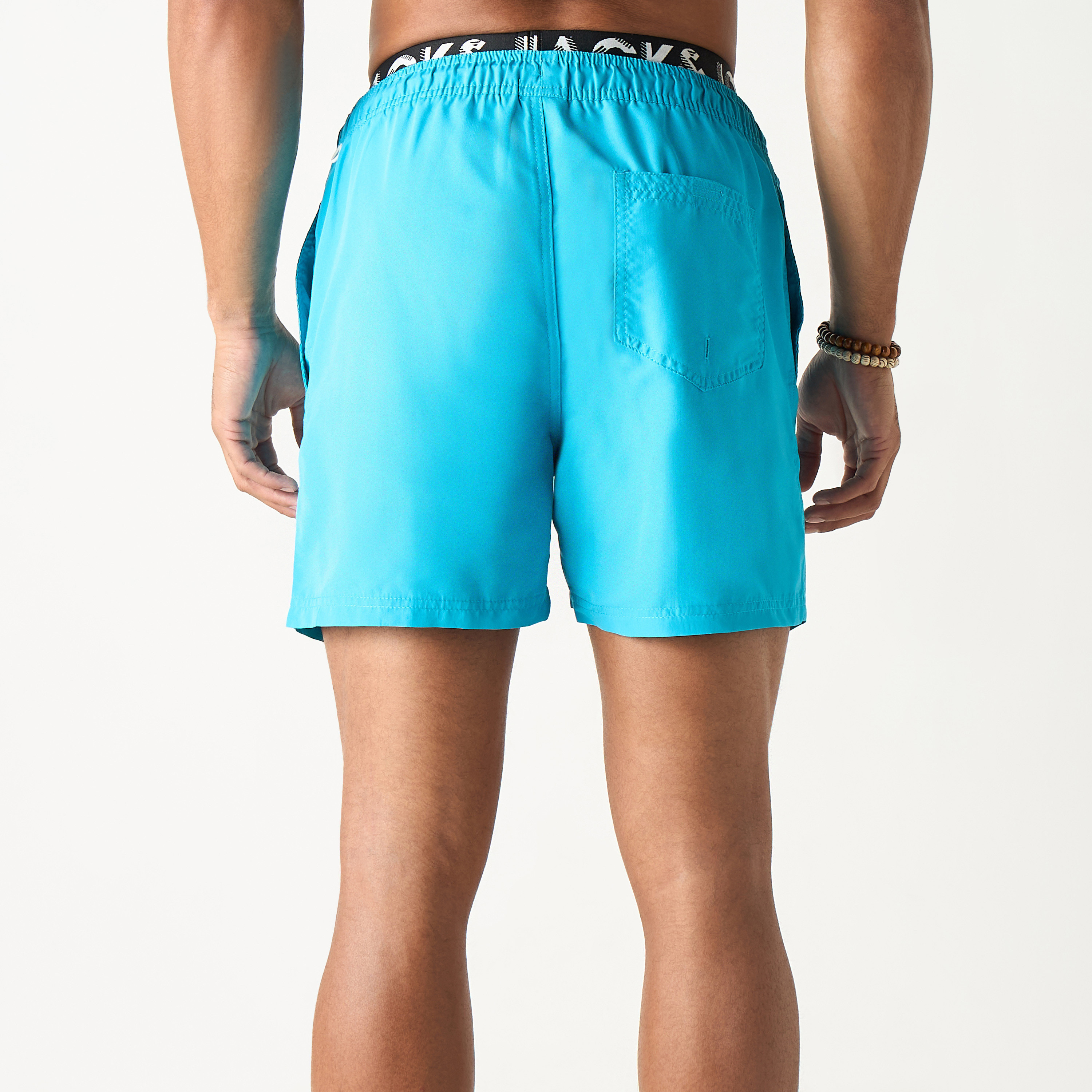 Jack & Jones Plain Drawstring Waistband Swim Shorts-men-clothing-bottoms-shorts-image-3