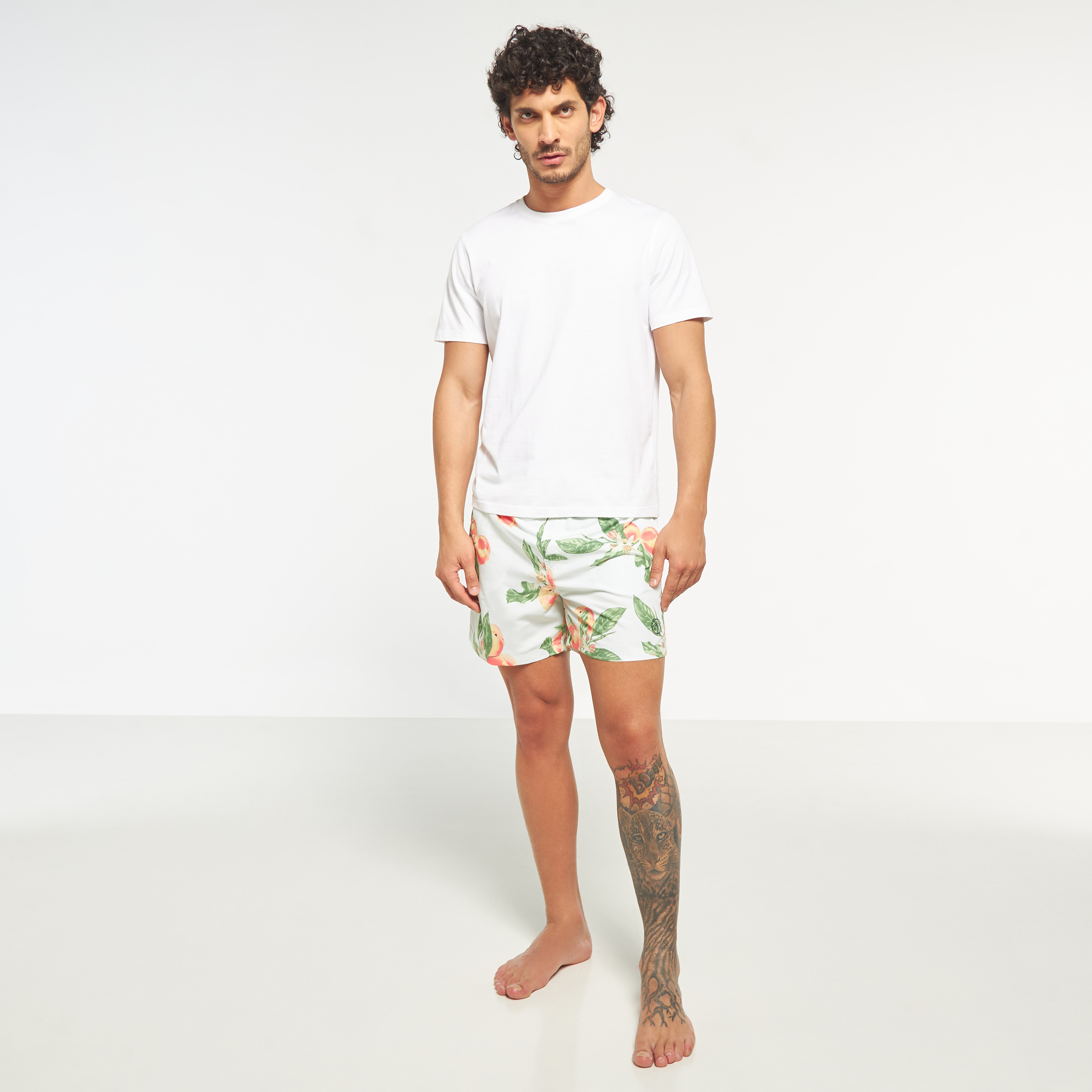 Jack & Jones Floral Mid Waist Drawstring Swim Shorts-men-clothing-swimandbeach-shorts-image-6
