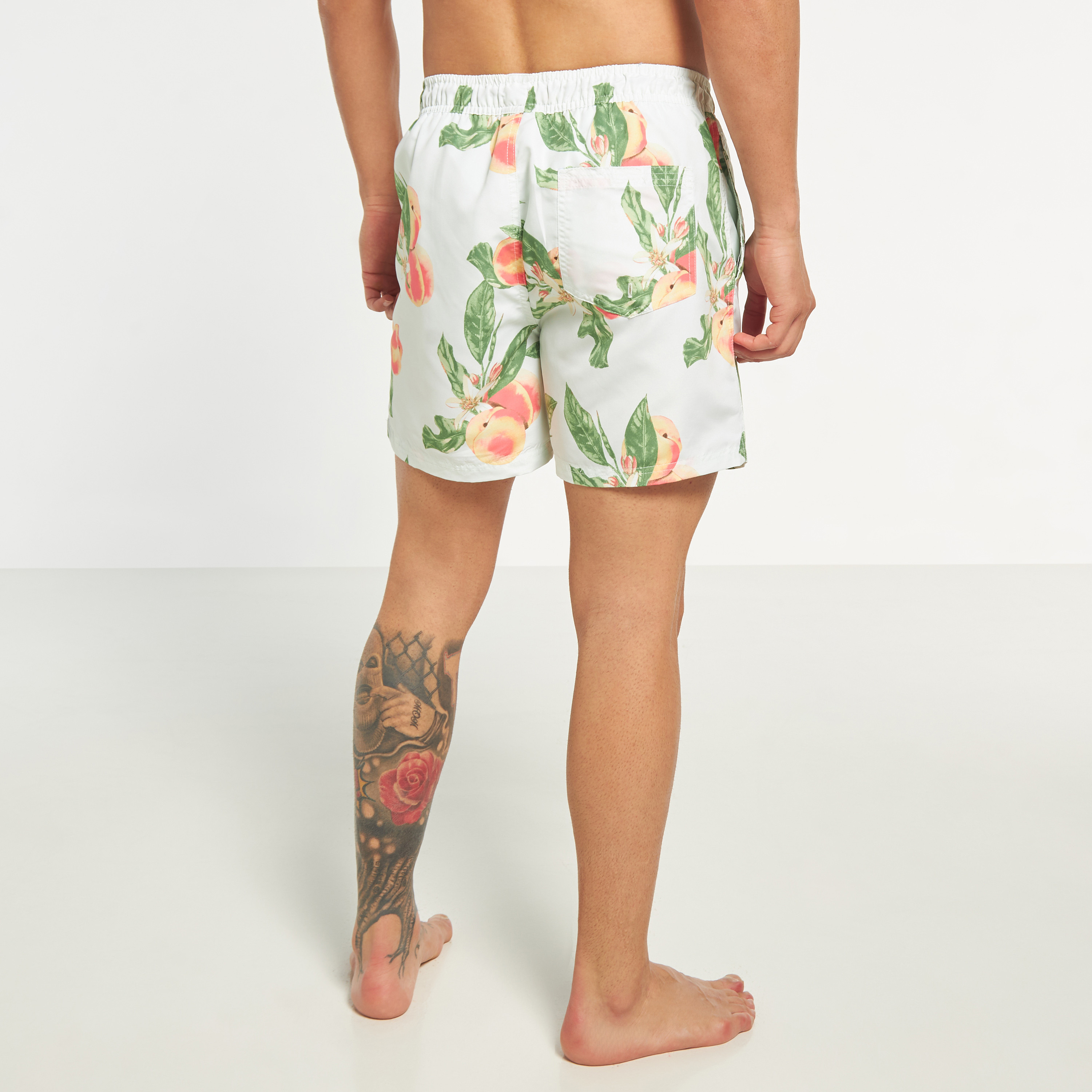 Jack & Jones Floral Mid Waist Drawstring Swim Shorts-men-clothing-swimandbeach-shorts-image-7