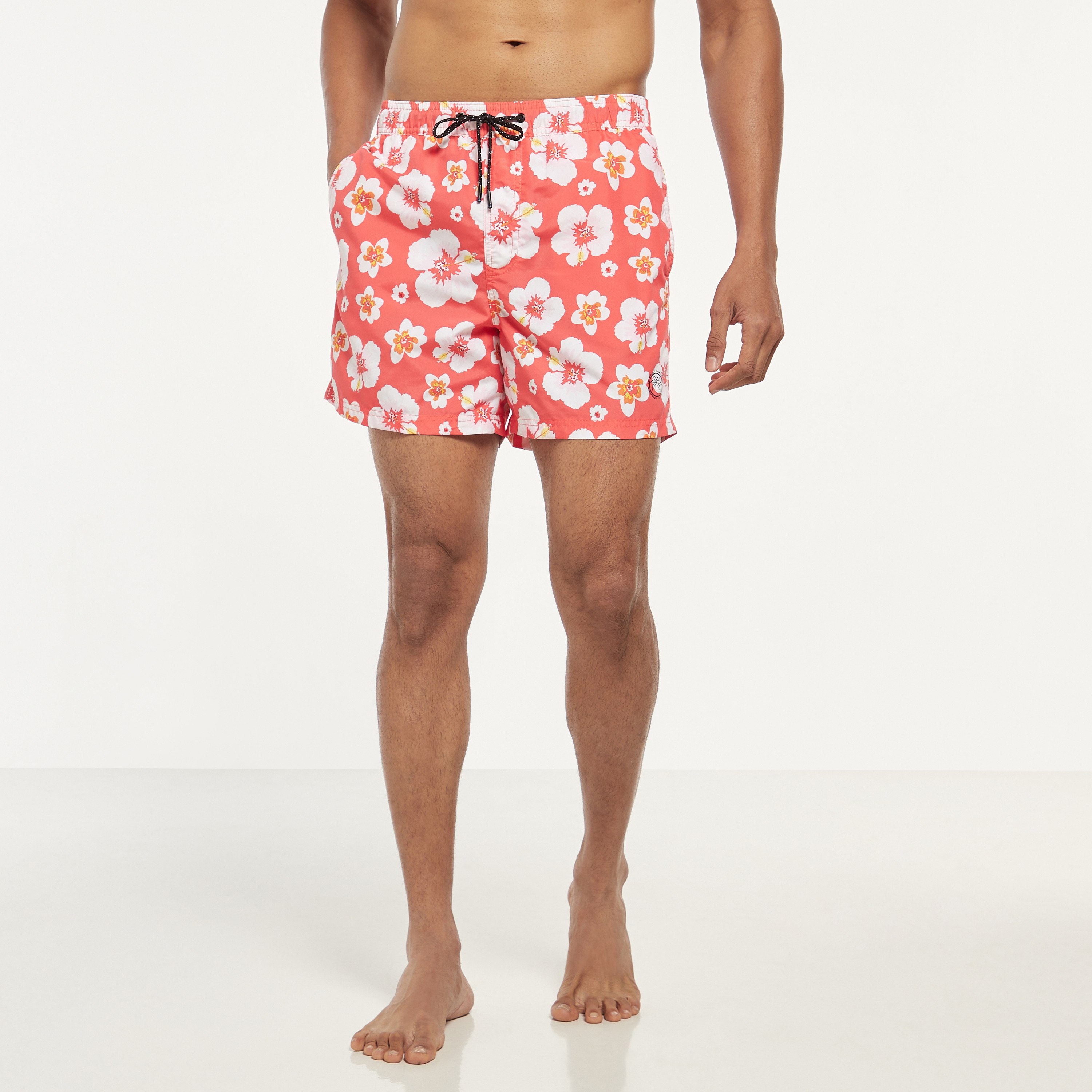 Jack & Jones Floral Mid Waist Drawstring Swim Shorts-men-clothing-swimandbeach-shorts-image-9