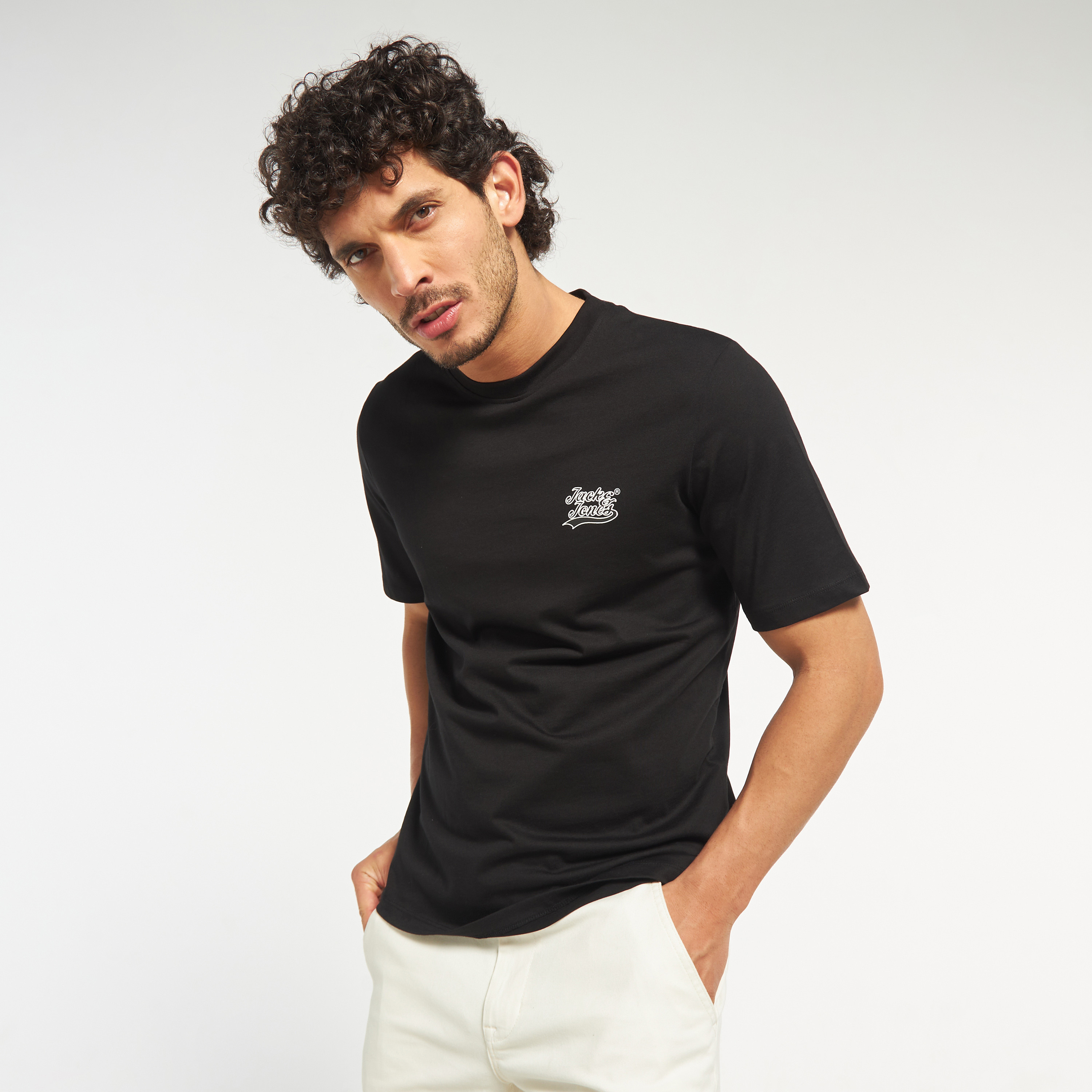 Jack & Jones Logo Crew Neck Short Sleeves T-Shirt-men-clothing-tshirtsandpolos-tshirts-image-1