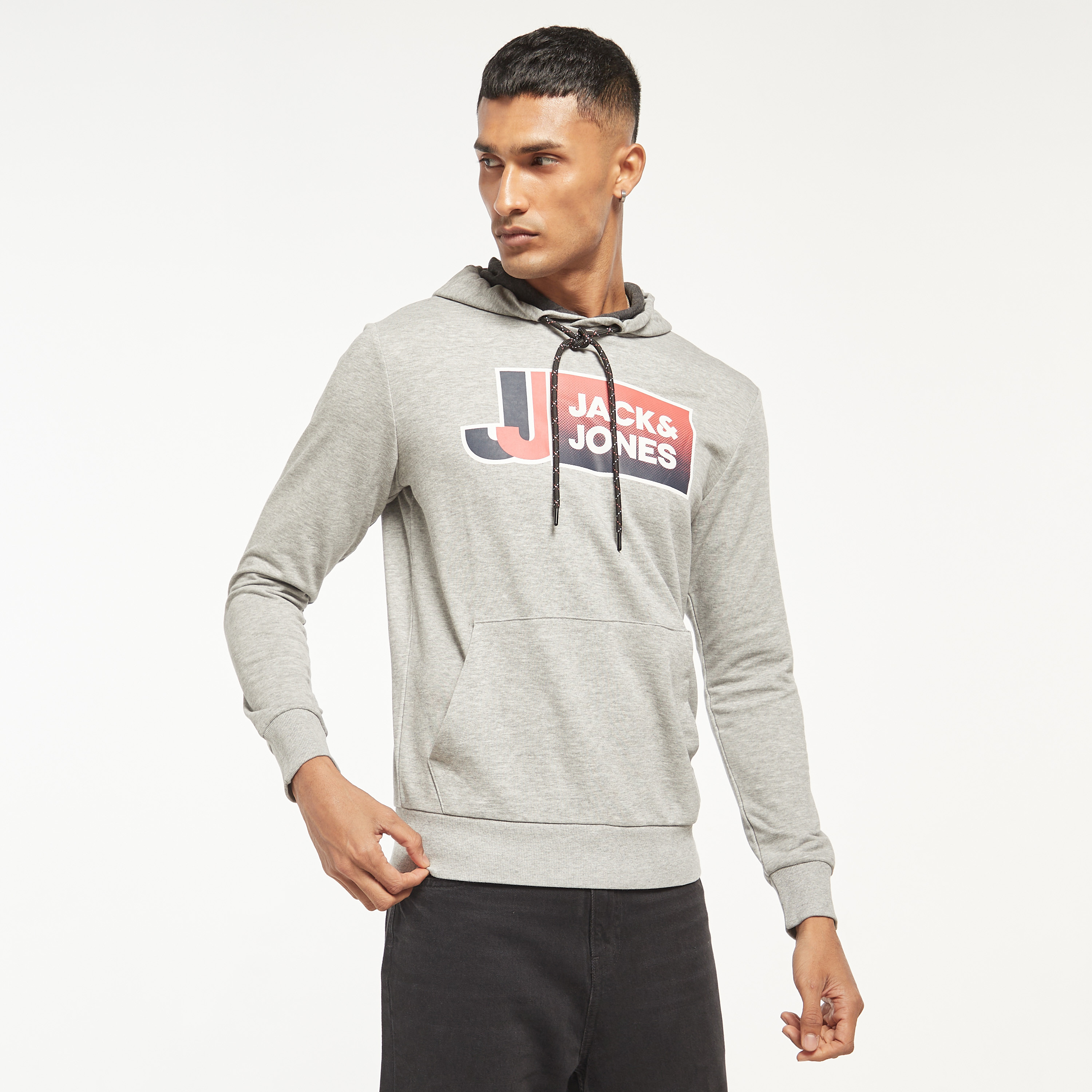 Jack & Jones Printed Long Sleeves Hoodie with Kangaroo Pocket-men-winterwear-hoodiesandsweatshirts-image-1